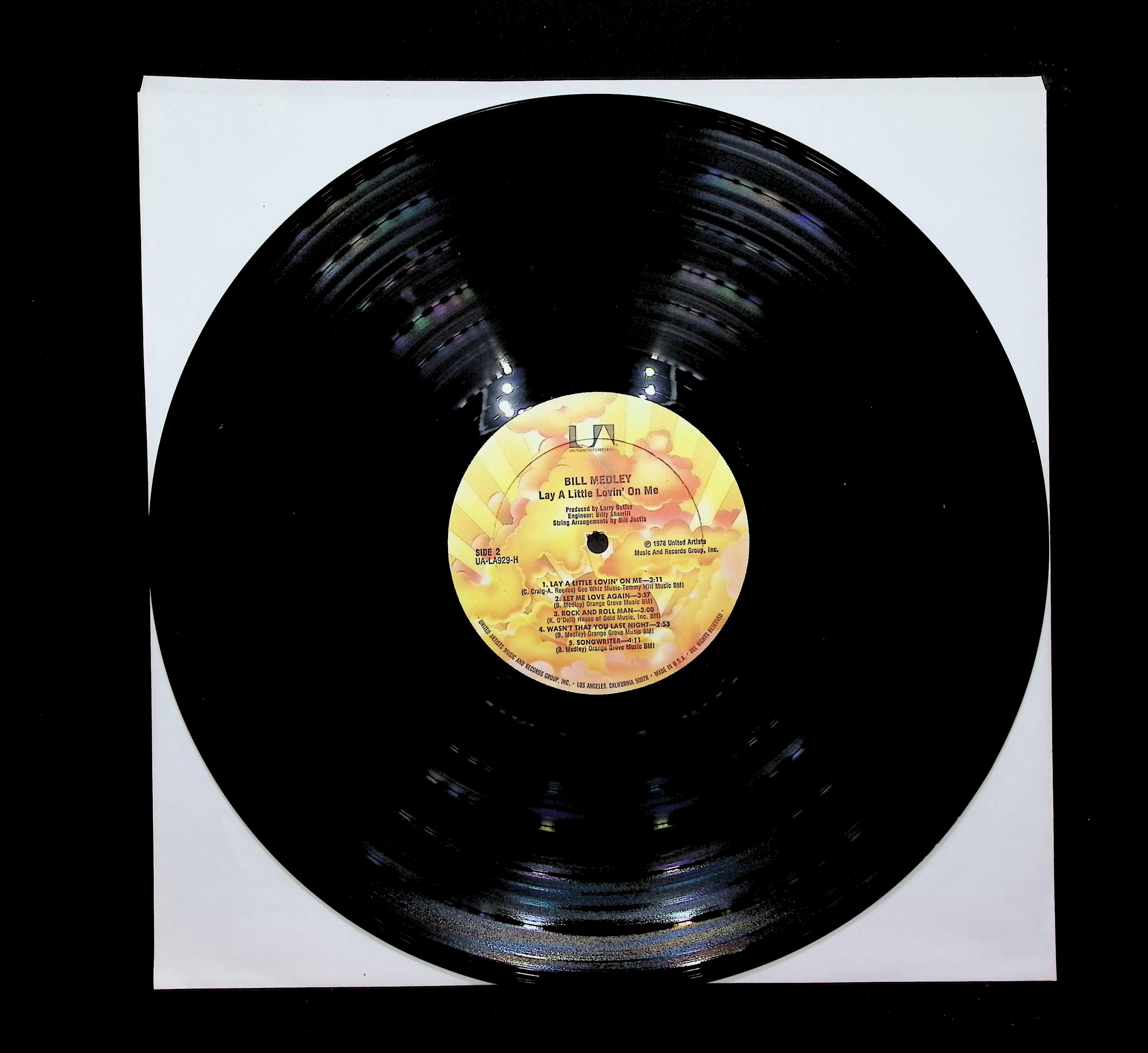 Bill Medley Lay A Little Lovin' On Me 12" LP 1978 UA-LA929-H Rock — image 3