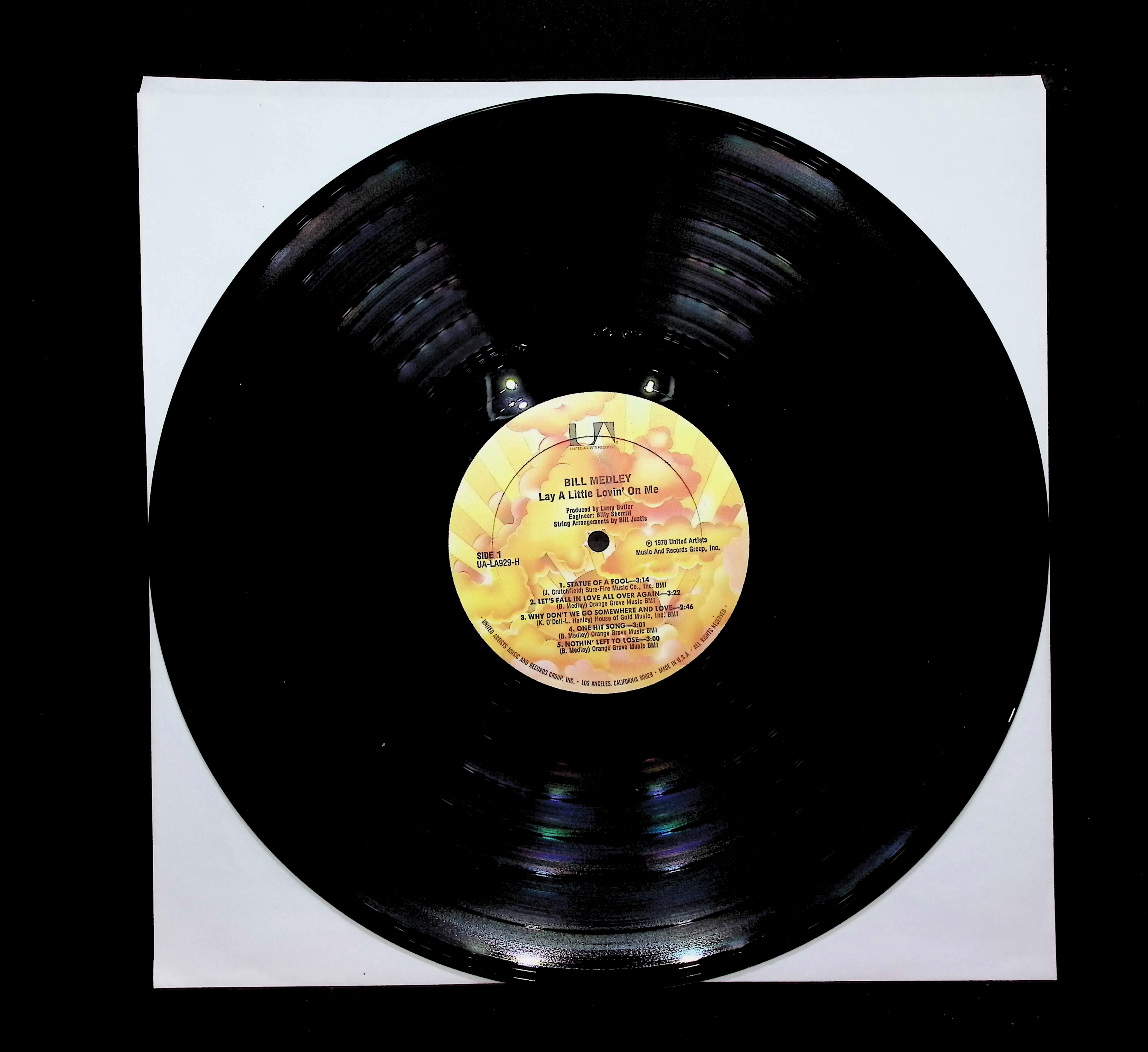 Bill Medley Lay A Little Lovin' On Me 12" LP 1978 UA-LA929-H Rock — image 5