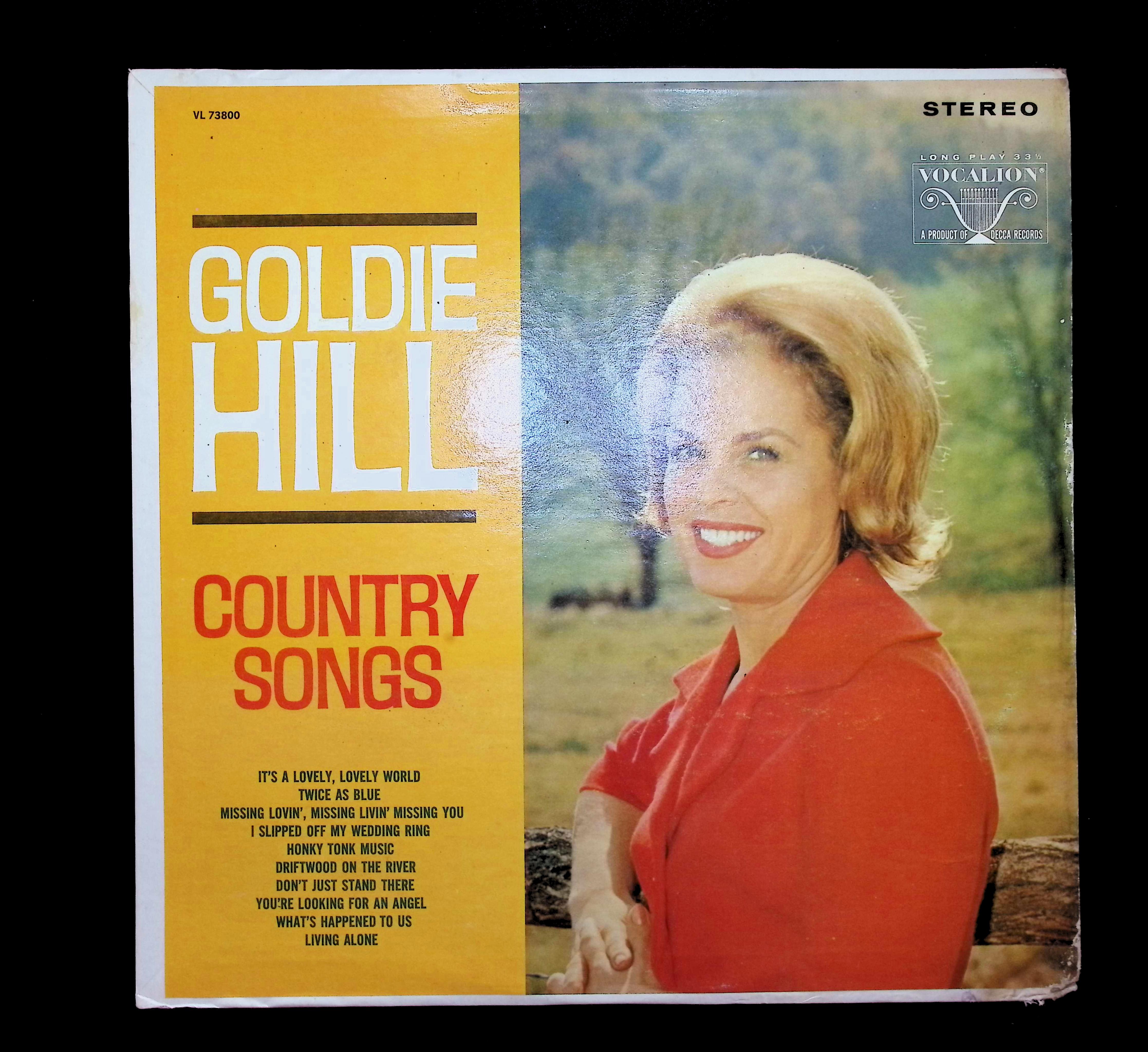 Goldie Hill Country Songs 12" LP 1967 VL 73800 Folk, World, & Country