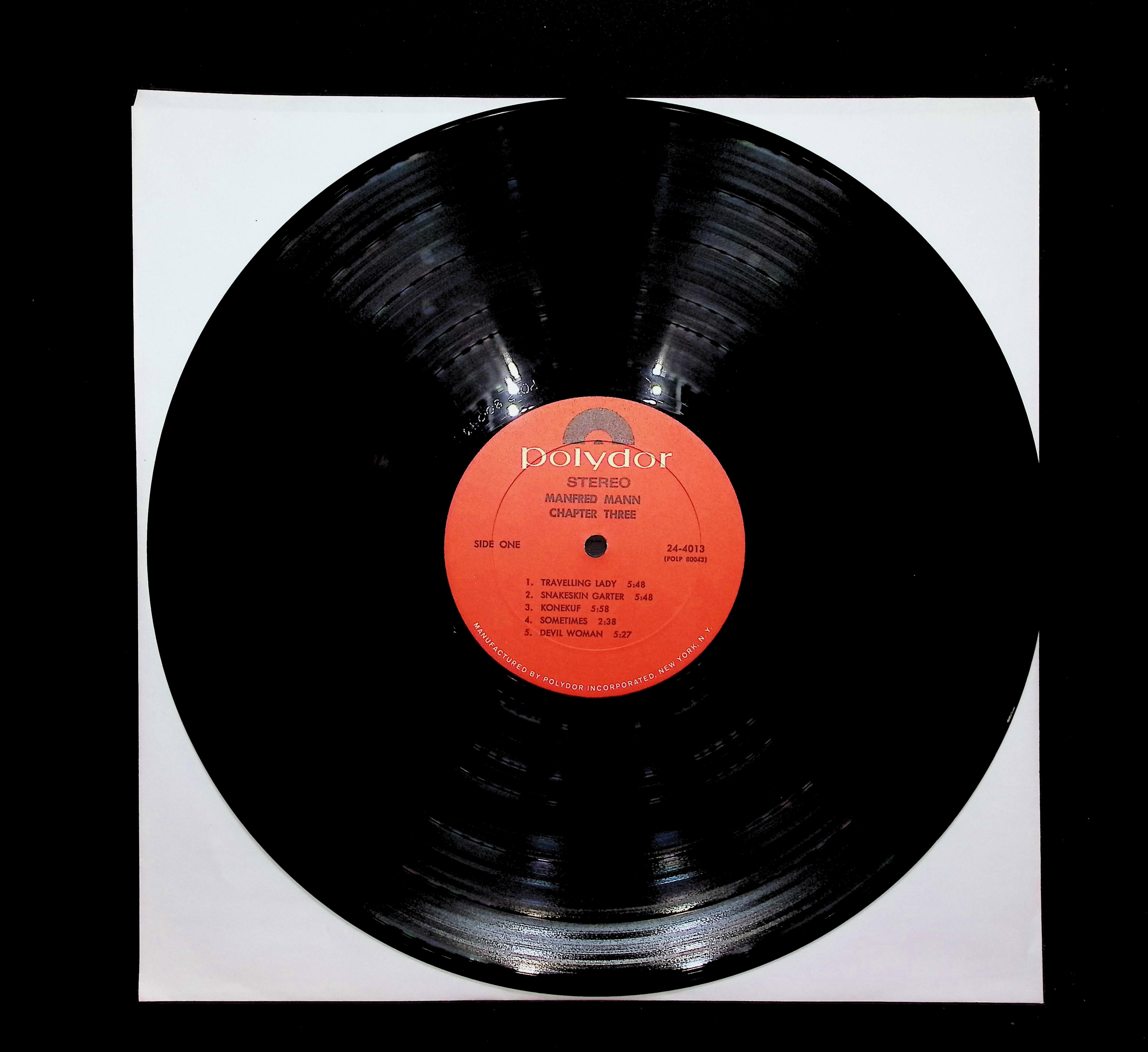 Manfred Mann Chapter Three Manfred Mann Chapter Three 12" LP 1969 24-4013 Rock — image 3