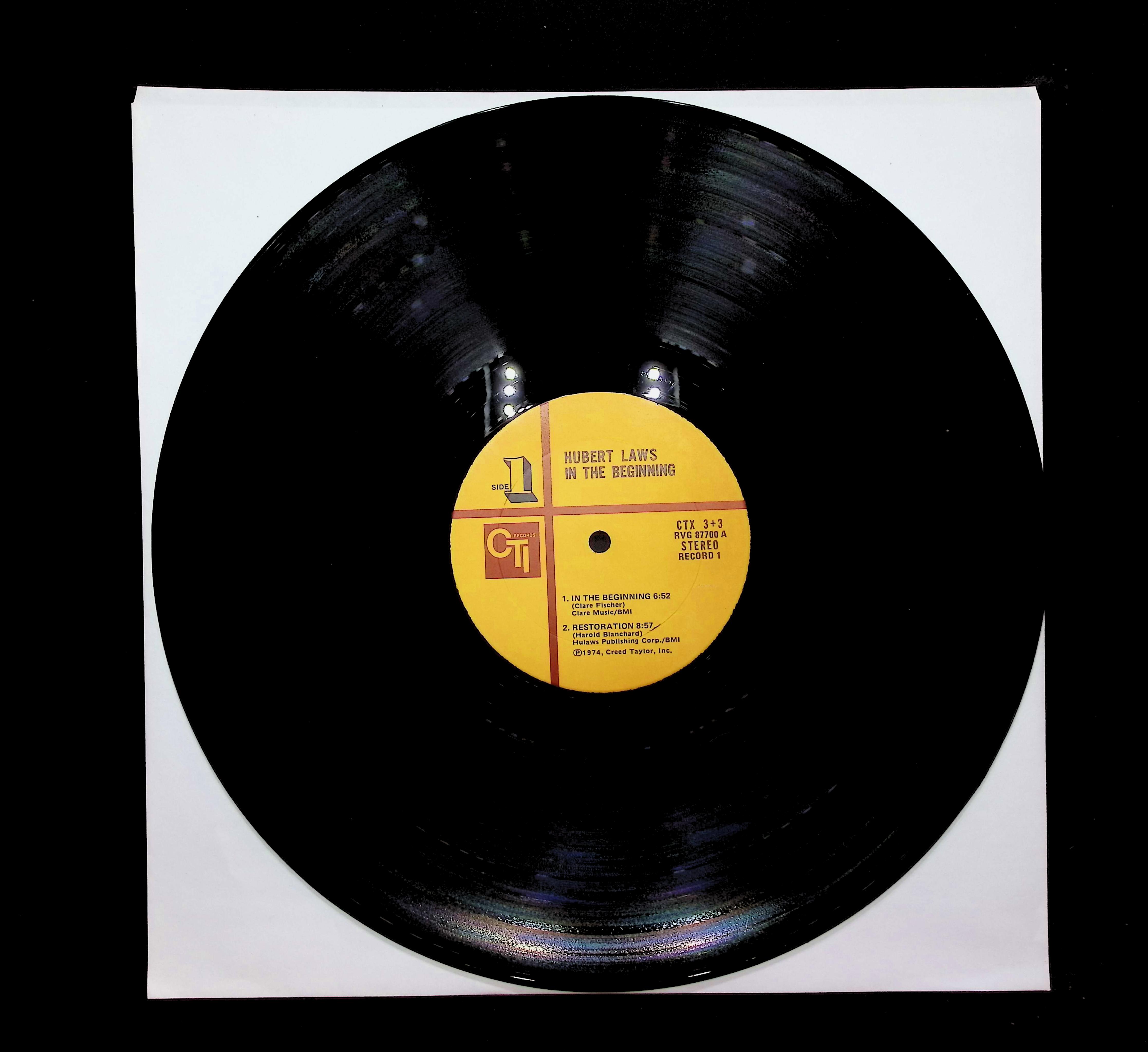 Hubert Laws In The Beginning 12" LP 1974 CTX 3+3 Jazz — image 3