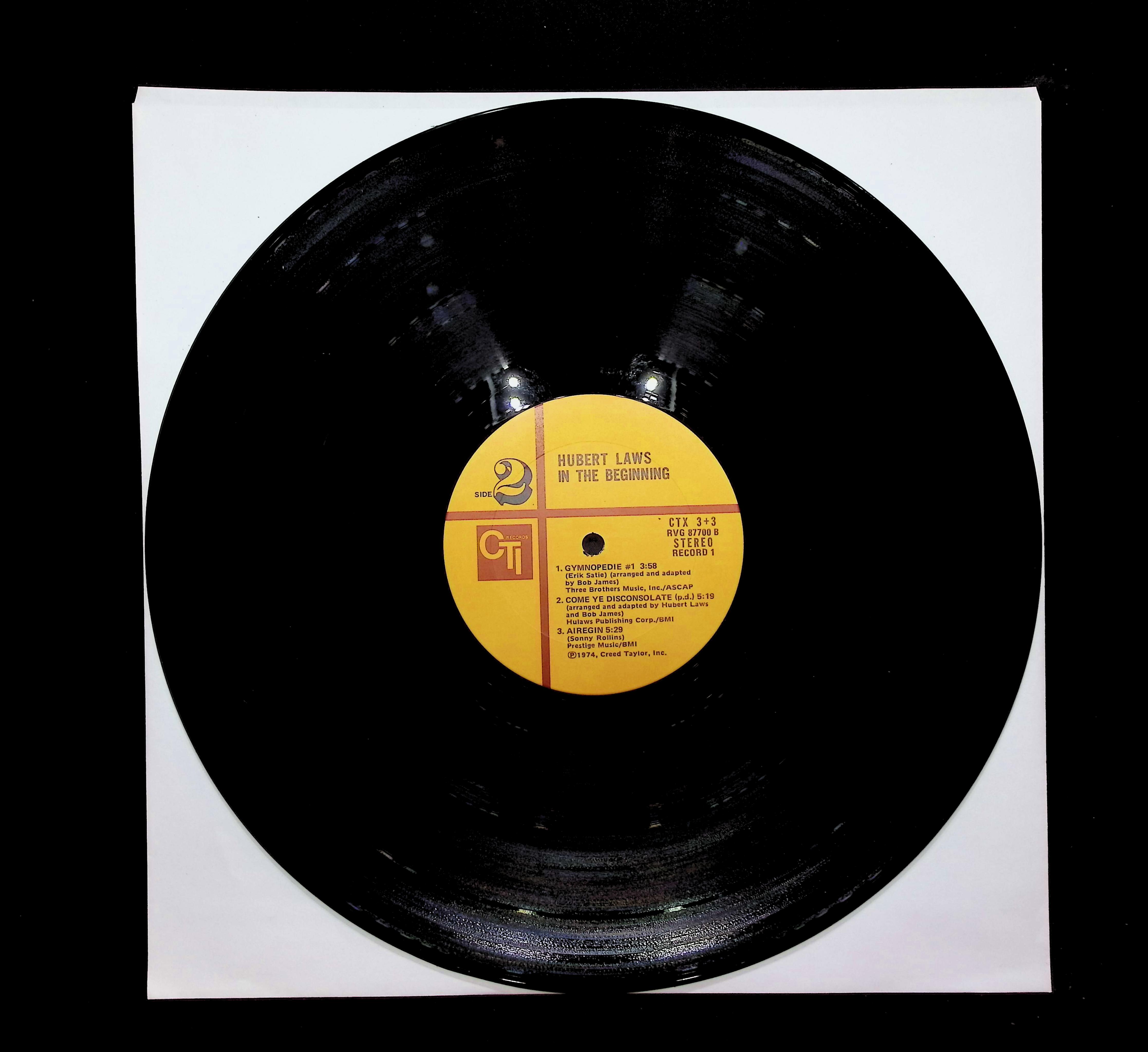 Hubert Laws In The Beginning 12" LP 1974 CTX 3+3 Jazz — image 5