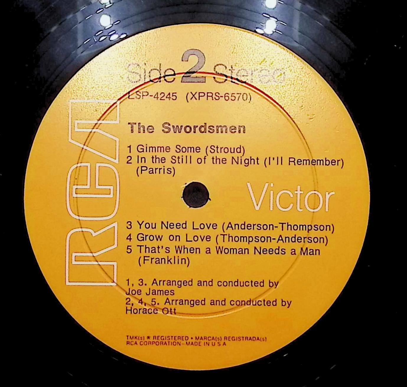 The Swordsmen The Swordsmen 12" LP 1969 LSP-4245 Funk / Soul — image 4