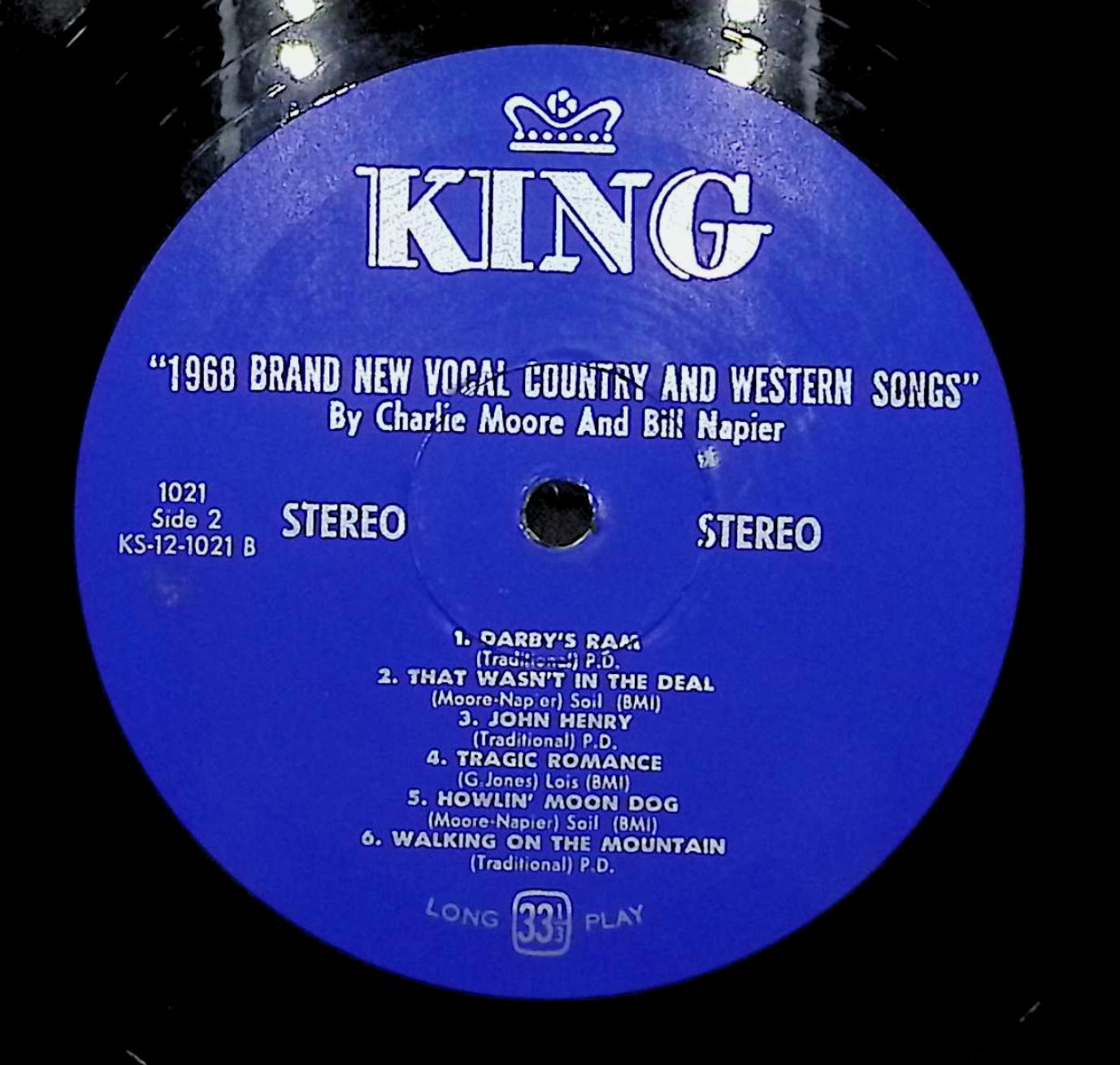 Moore & Napier 1968 Brand New Vocal Country And Western Songs 12" LP 1967 1021 Folk, World, & Country — image 4