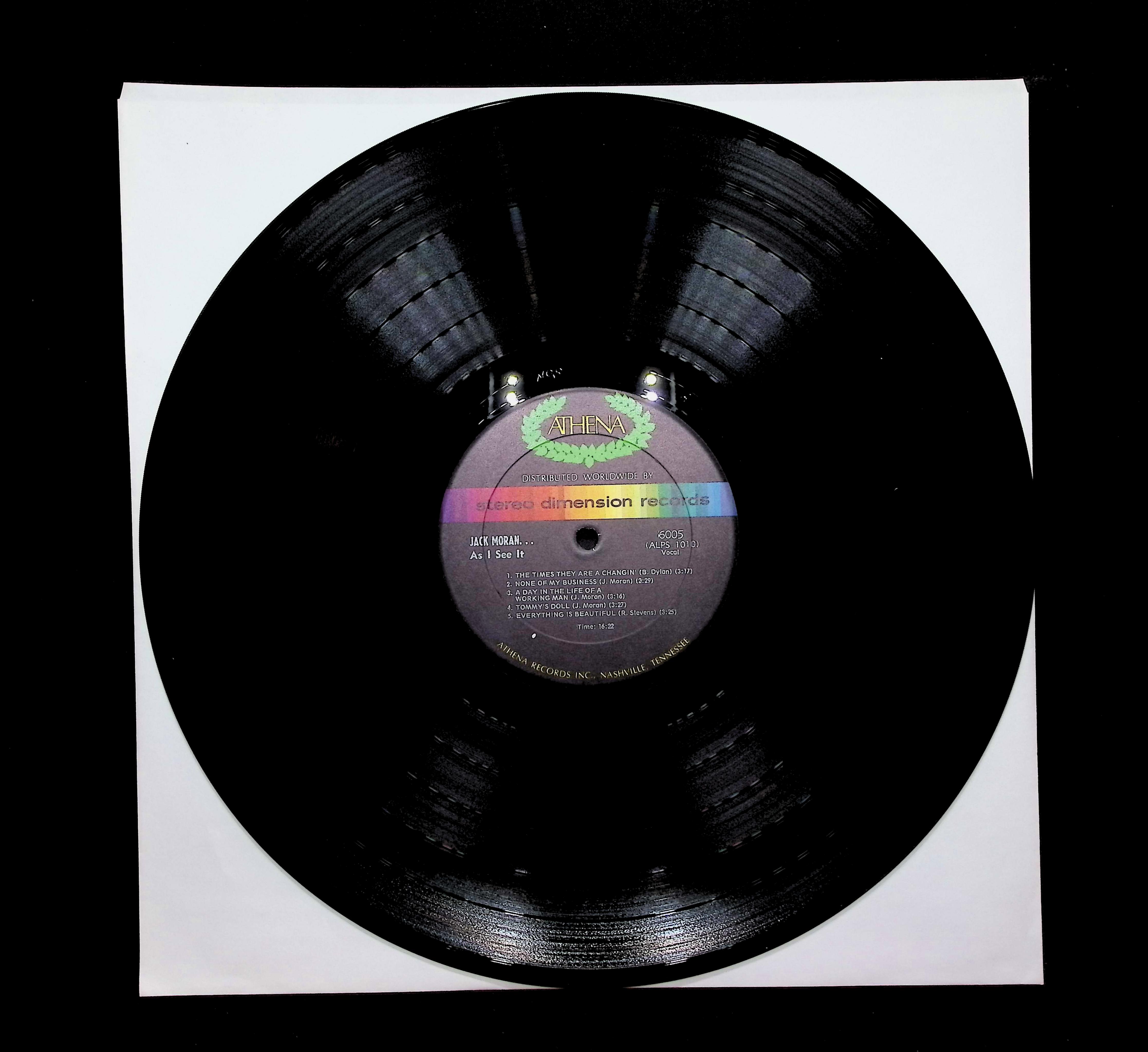 Jack Moran As I See It 12" LP 1970 6005 Folk, World, & Country — image 3