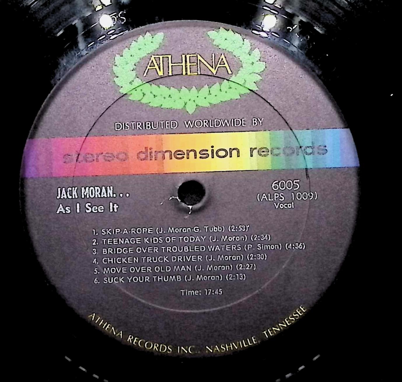 Jack Moran As I See It 12" LP 1970 6005 Folk, World, & Country — image 4