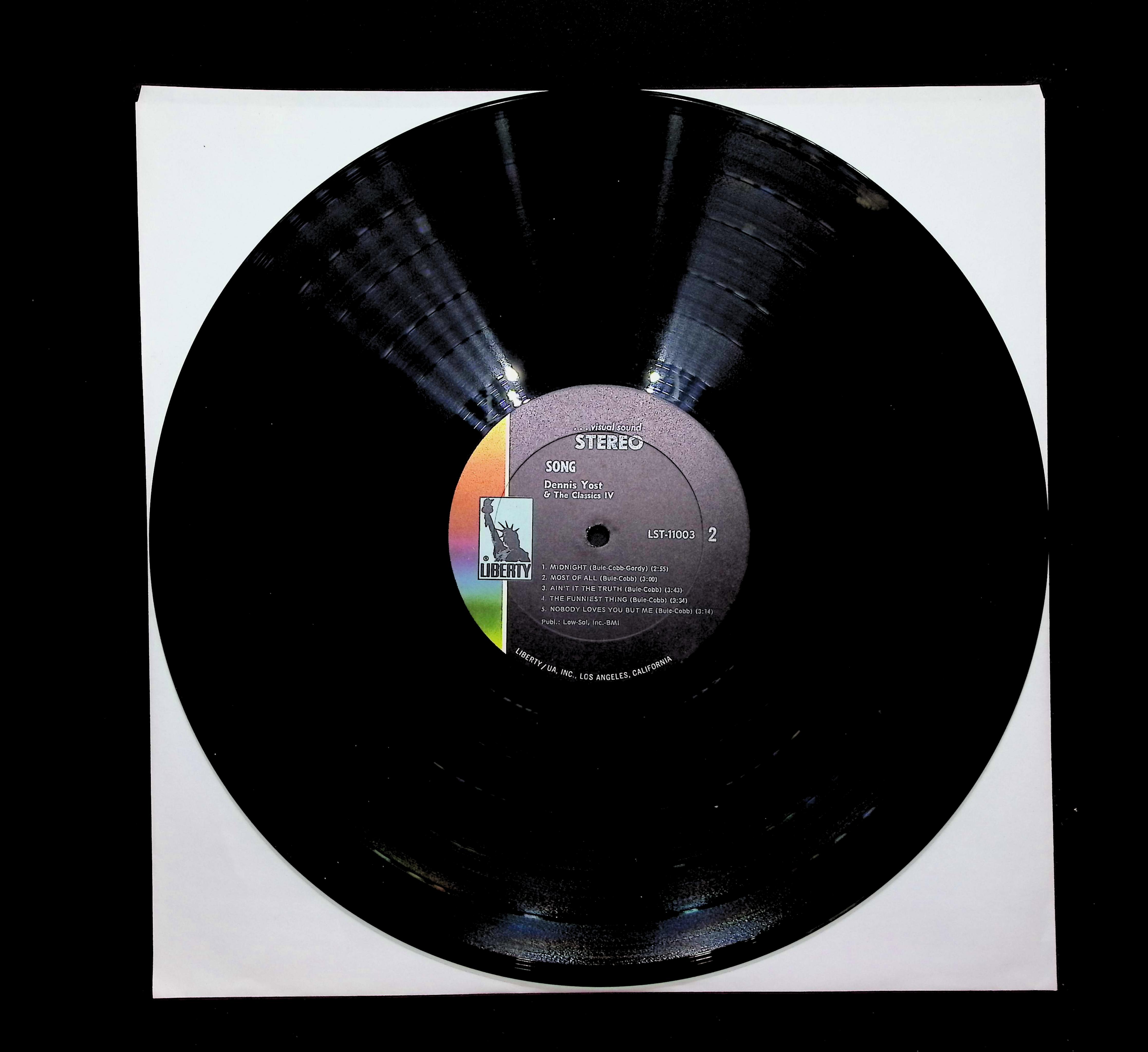 Dennis Yost & The Classics IV Song 12" LP 1970 LST-11003 Rock — image 5