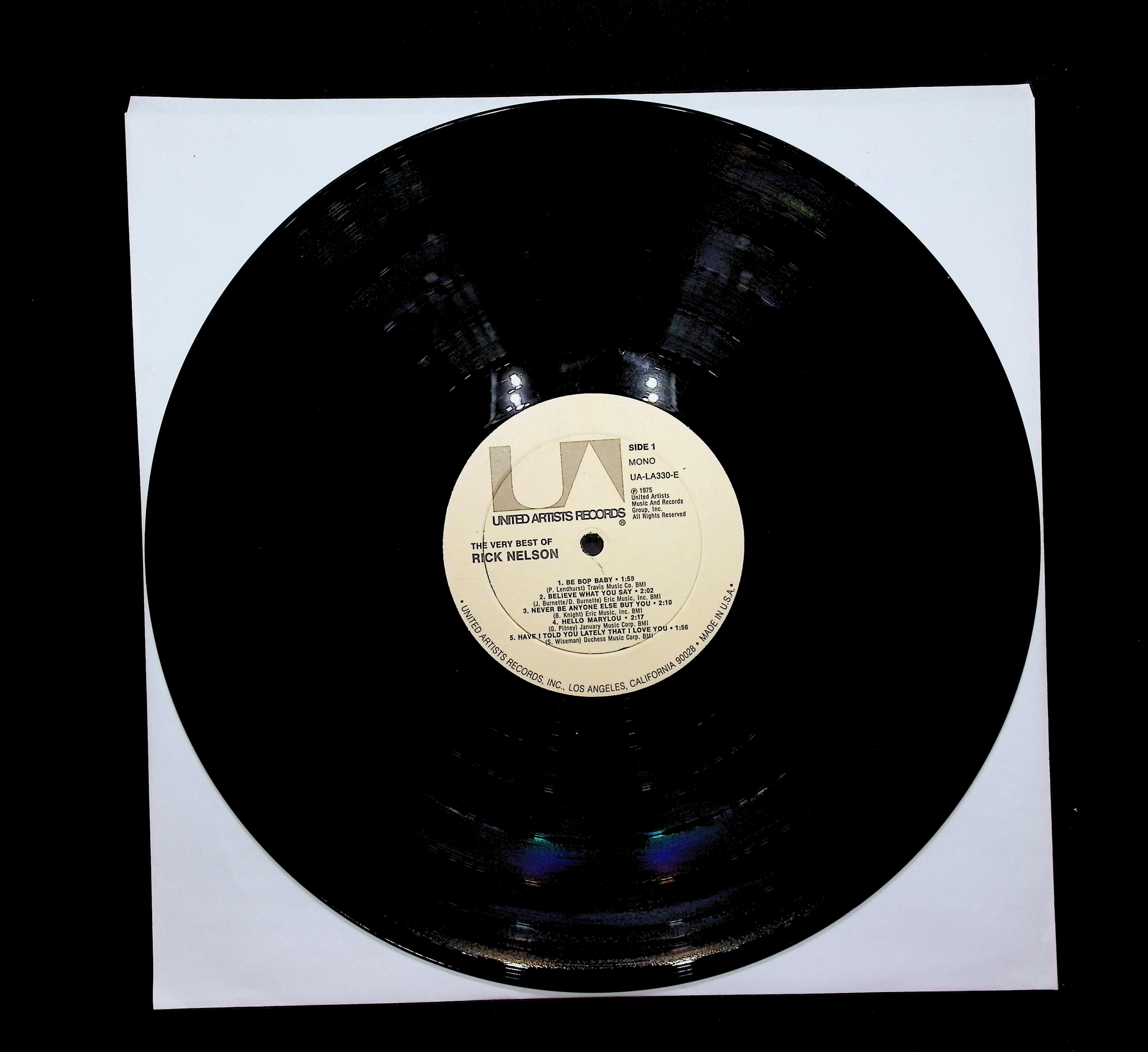 Ricky Nelson The Very Best Of Rick Nelson 12" LP 1975 UA-LA330-E Rock — image 3