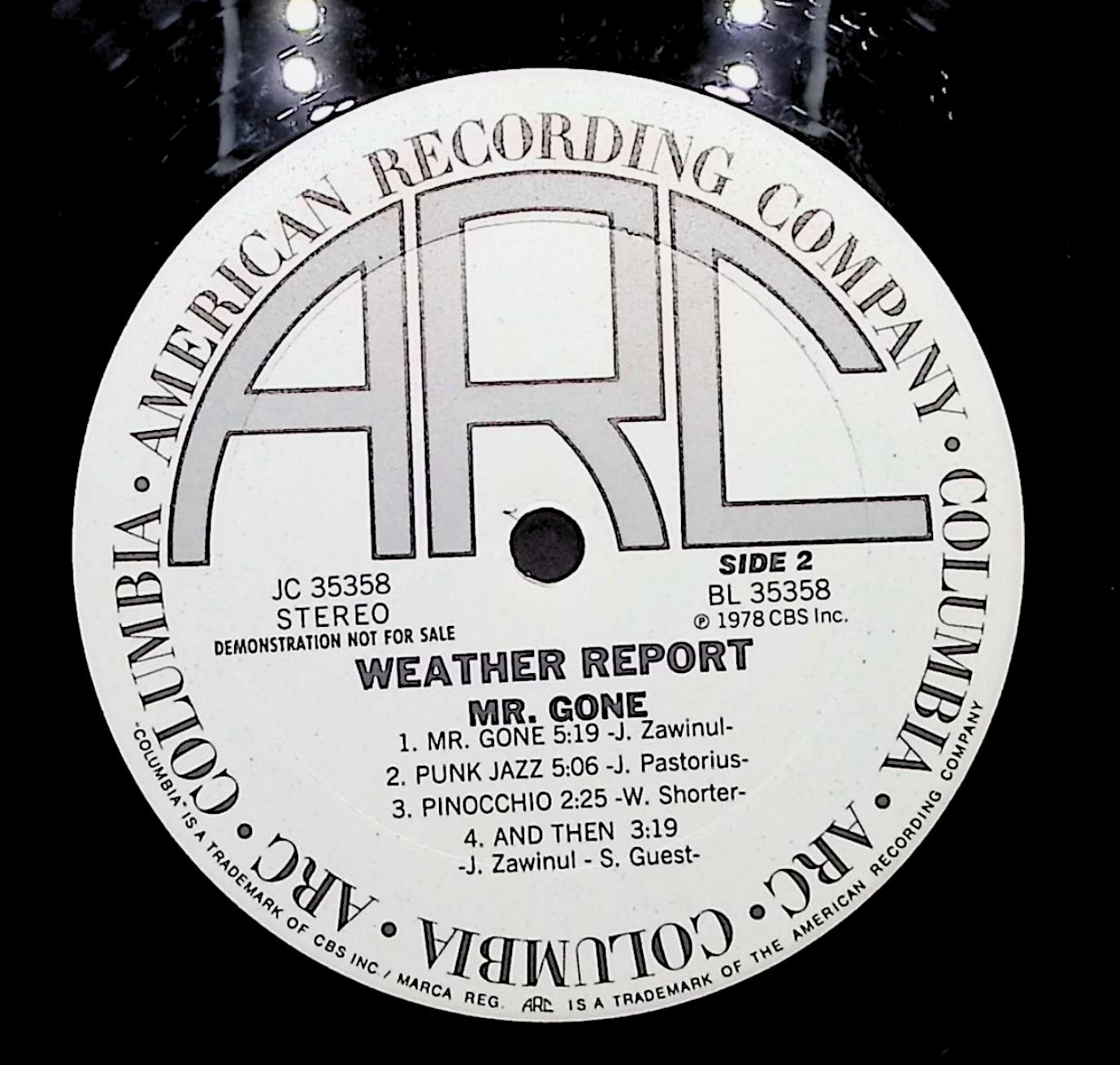 Weather Report Mr. Gone 12" LP 1978 JC 35358 Jazz — image 2