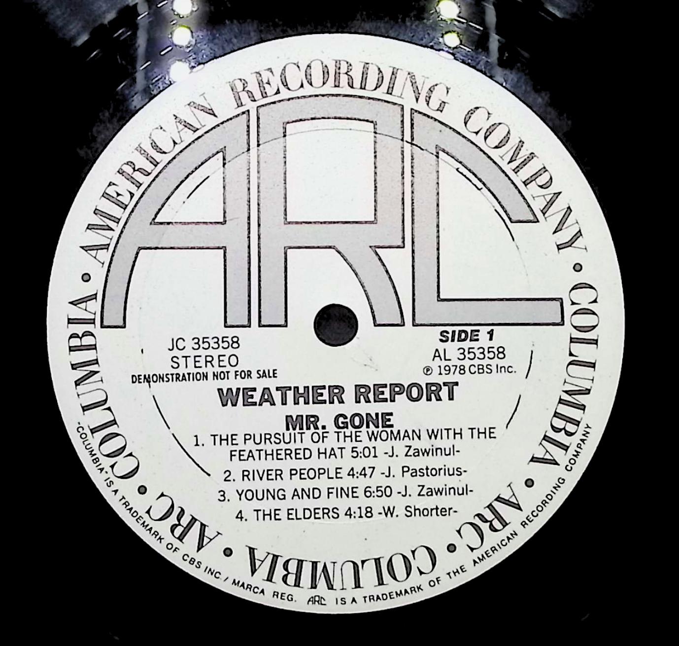 Weather Report Mr. Gone 12" LP 1978 JC 35358 Jazz — image 4