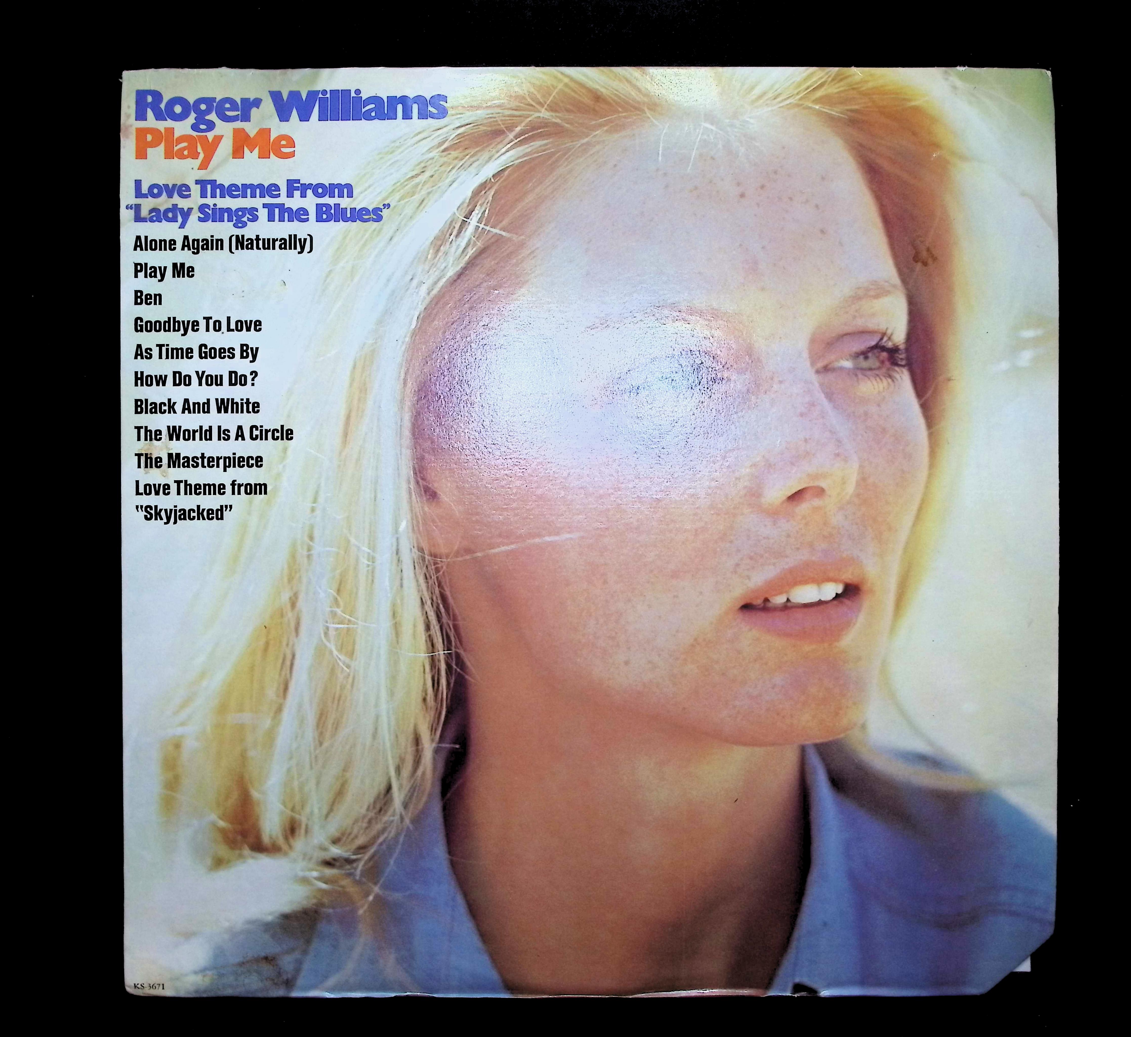 Roger Williams (2) Play Me - Love Theme From "Lady Sings The Blues" 12" LP 1972 KS-3671 Stage & Screen