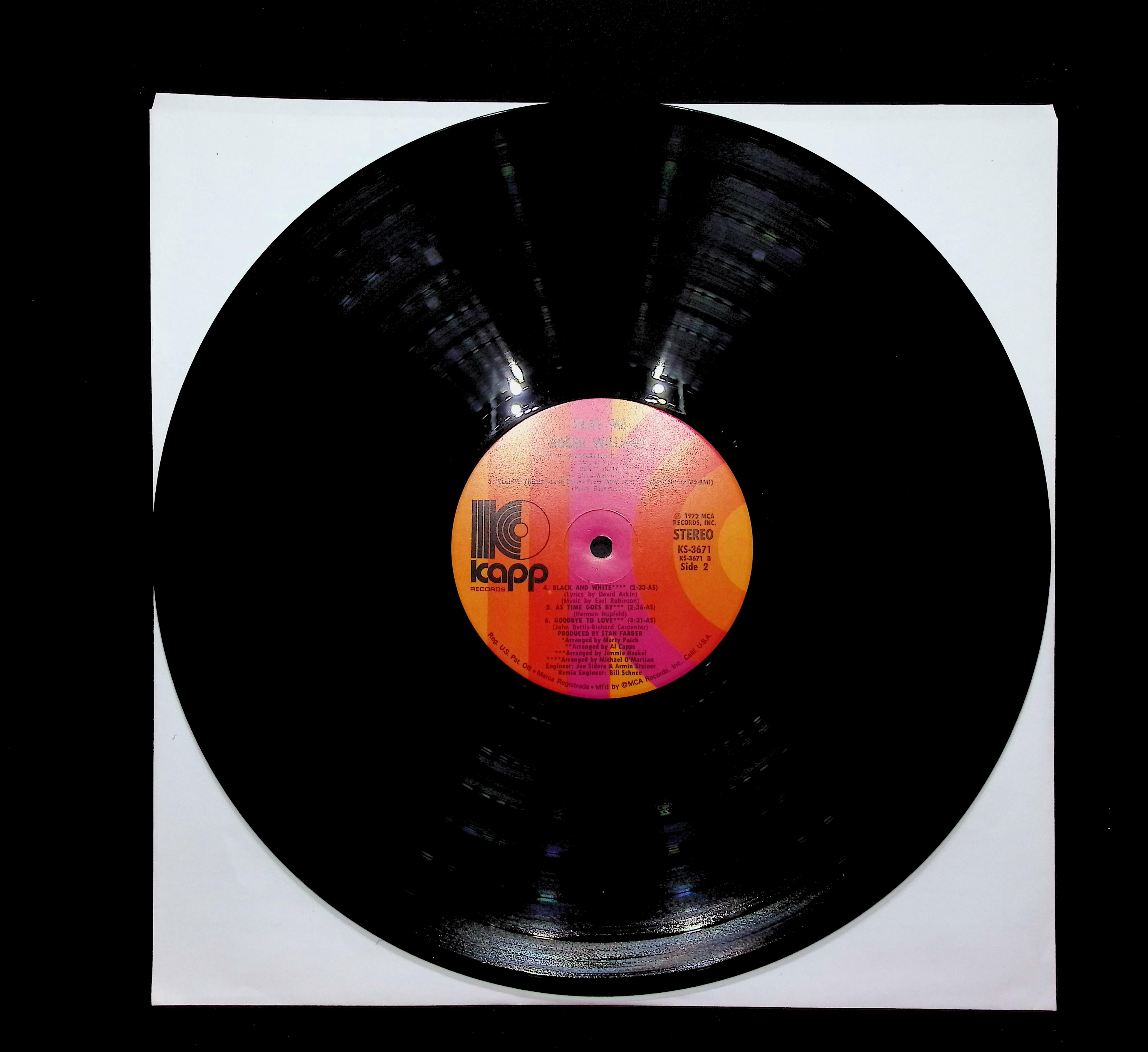 Roger Williams (2) Play Me - Love Theme From "Lady Sings The Blues" 12" LP 1972 KS-3671 Stage & Screen — image 3