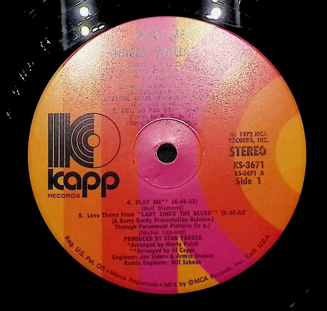 Roger Williams (2) Play Me - Love Theme From "Lady Sings The Blues" 12" LP 1972 KS-3671 Stage & Screen — image 4