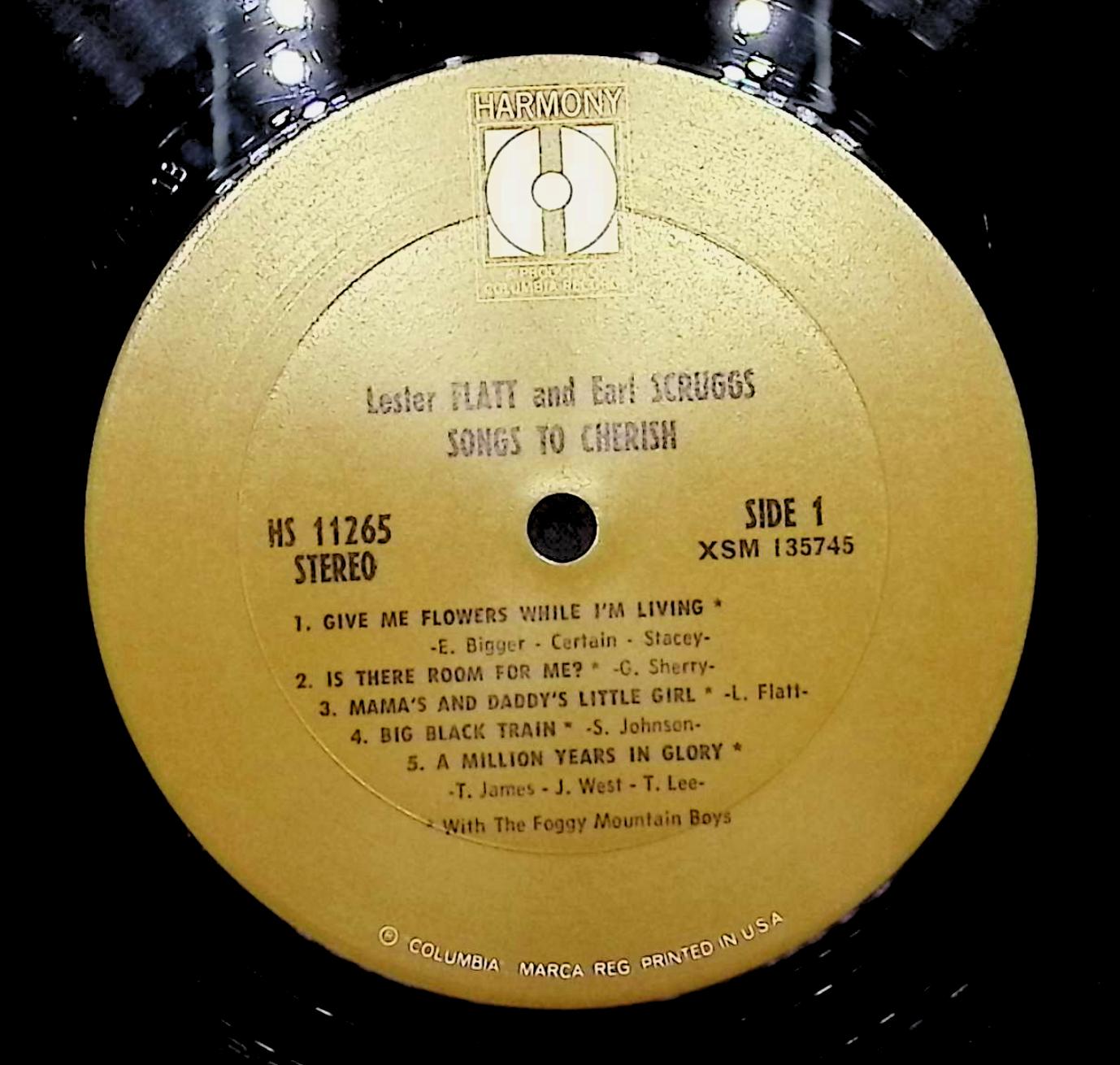 Lester Flatt And Earl Scruggs Songs To Cherish 12" LP 1968 HS 11265 Folk, World, & Country — image 4