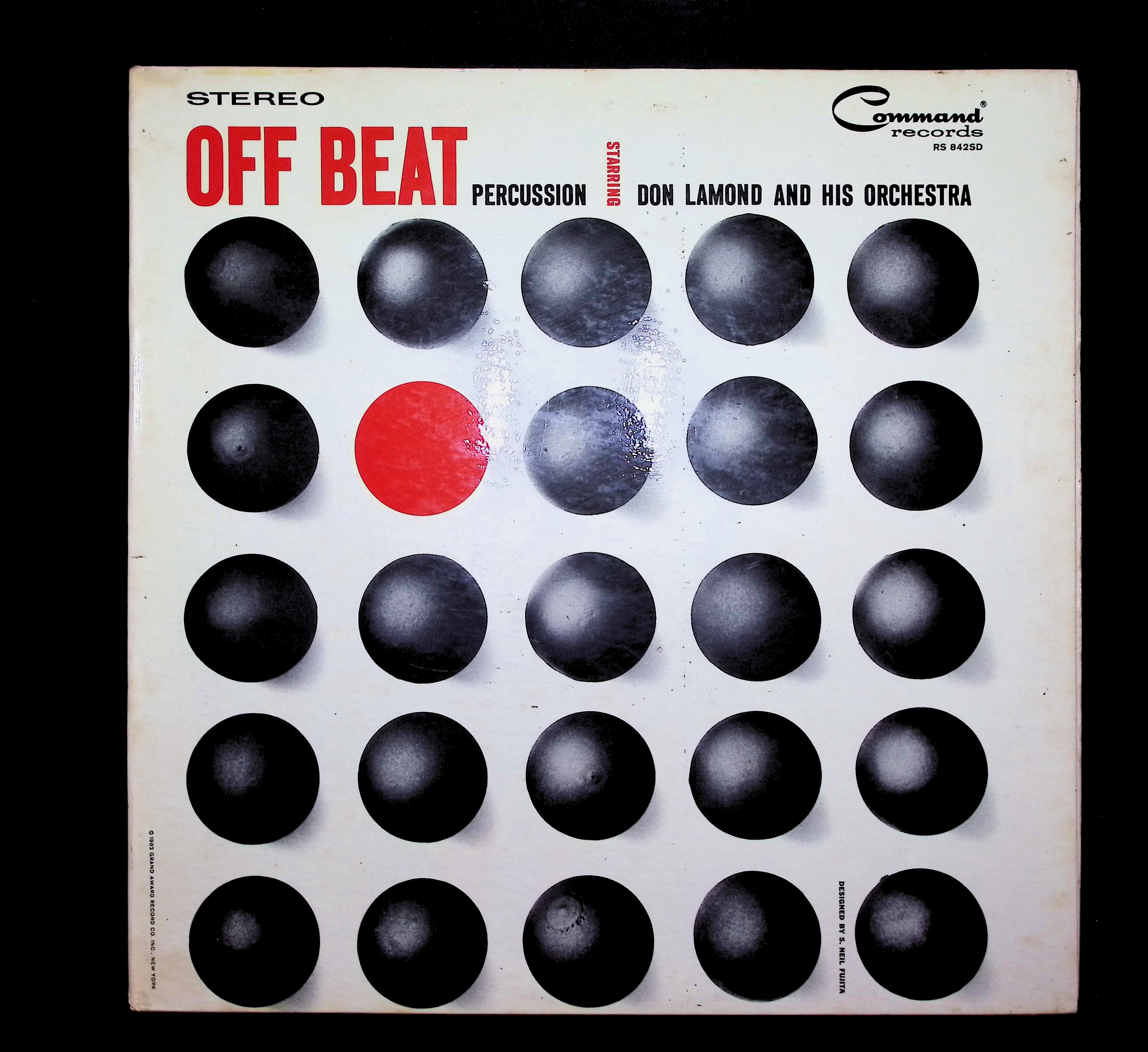 Don Lamond And His Orchestra Off Beat Percussion 7" LP 1963 RS 842 SD Jazz