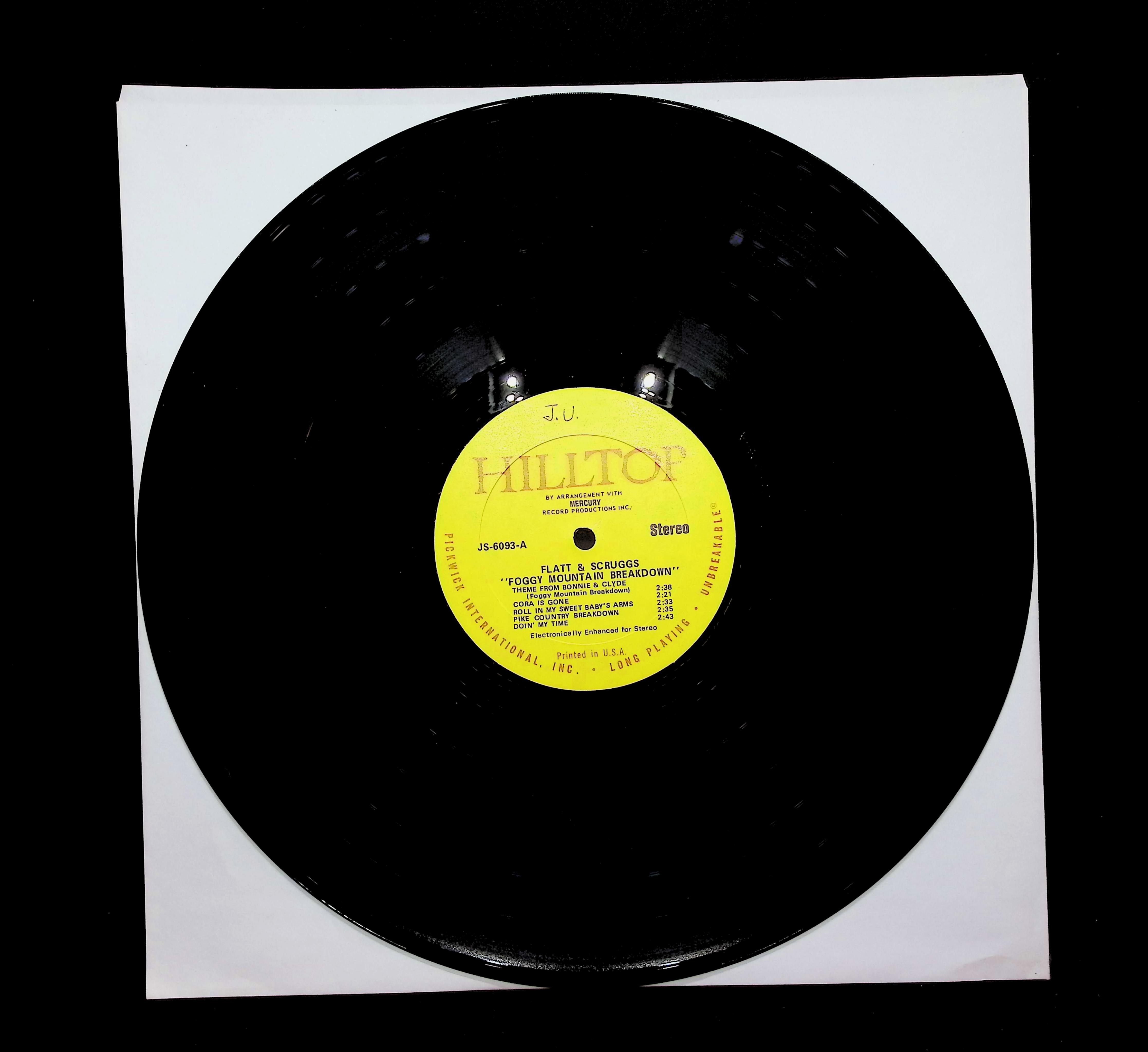 Flatt & Scruggs Foggy Mountain Breakdown 12" LP Unknown Era JS-6093 Folk, World, & Country — image 5