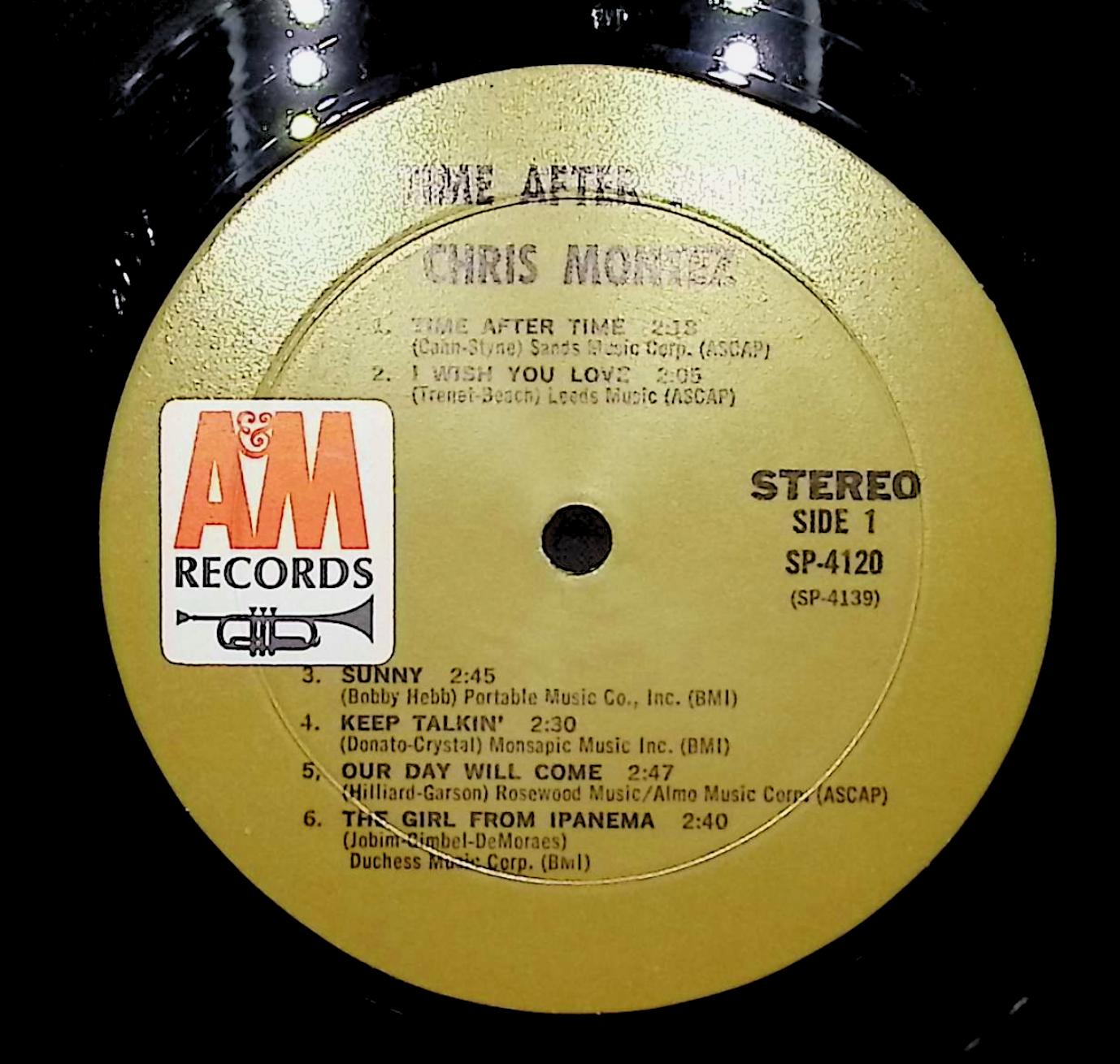 Chris Montez Time After Time 12" LP 1966 A&M SP 4120 Jazz — image 2
