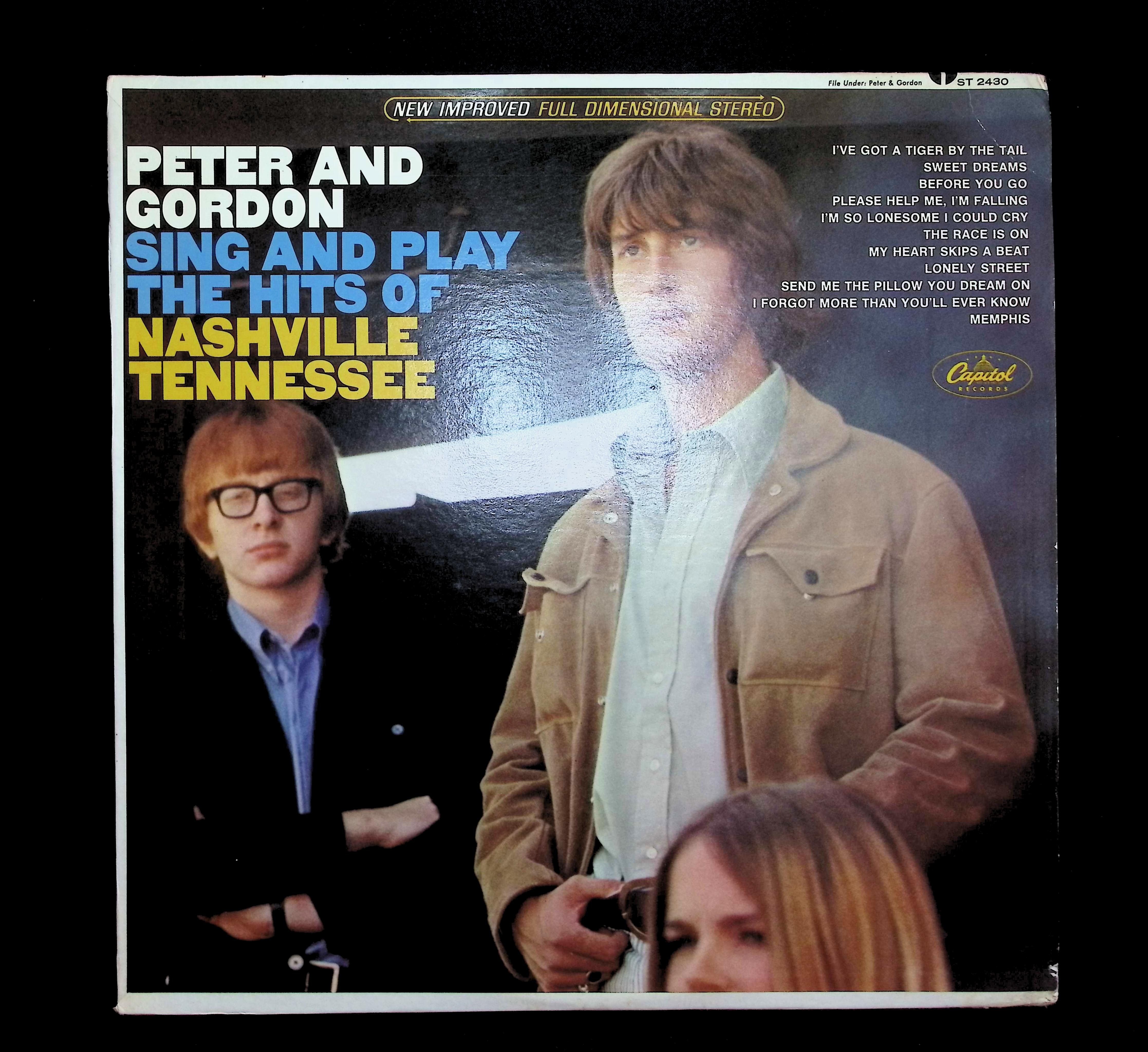 Peter & Gordon Sing And Play The Hits Of Nashville, Tennessee 12" LP 1966 ST-2430 Folk, World, & Country