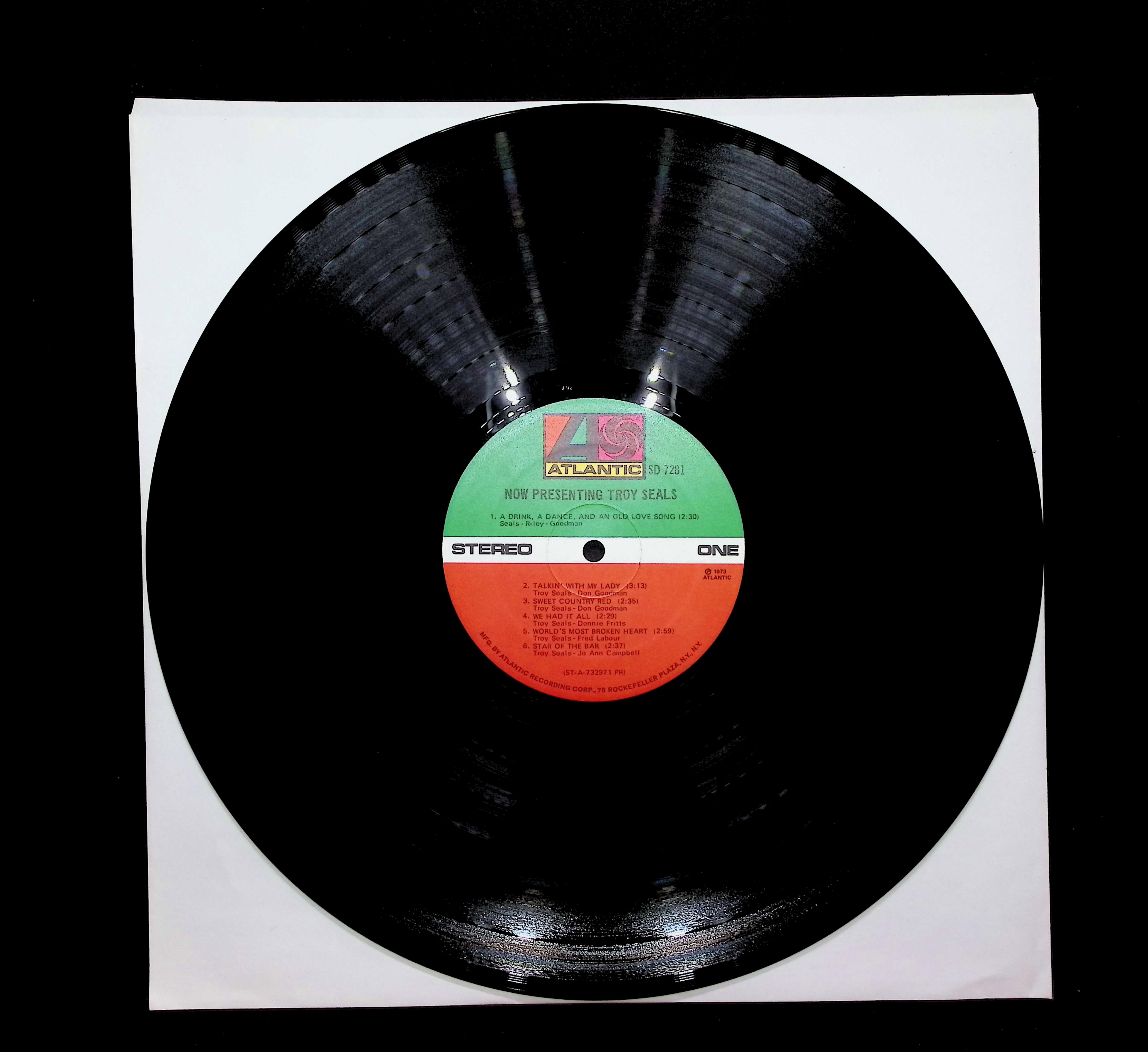 Troy Seals Now Presenting 12" LP 1973 SD 7281 Folk, World, & Country — image 3