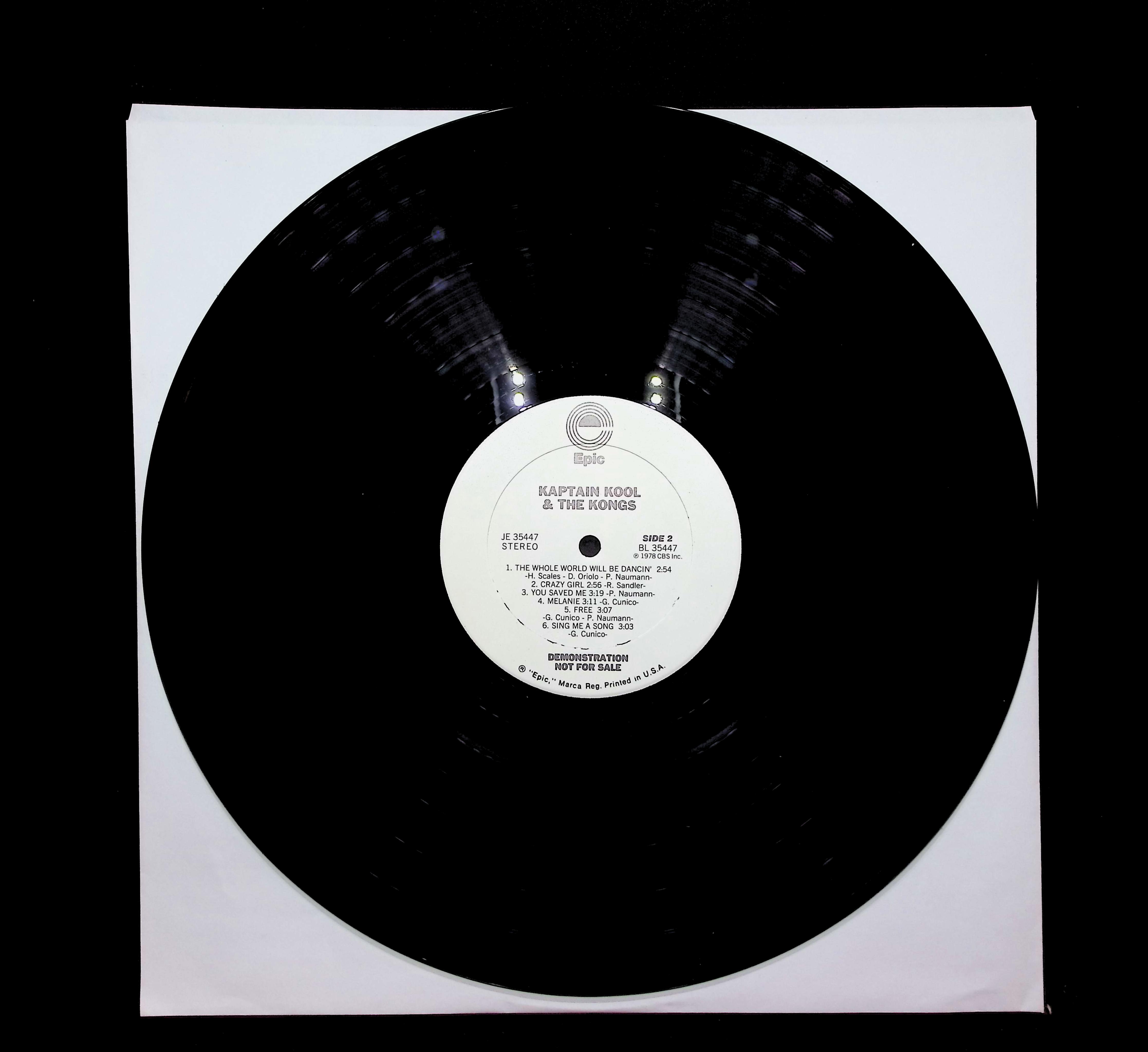 Kaptain Kool And The Kongs Kaptain Kool And The Kongs 12" LP 1978 JE 35447 Pop — image 3