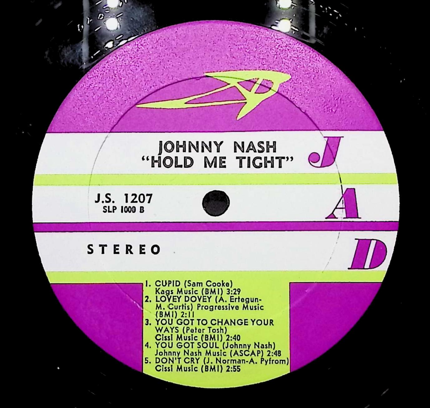 Johnny Nash Hold Me Tight 12" LP 1968 JS-1207 Reggae — image 2