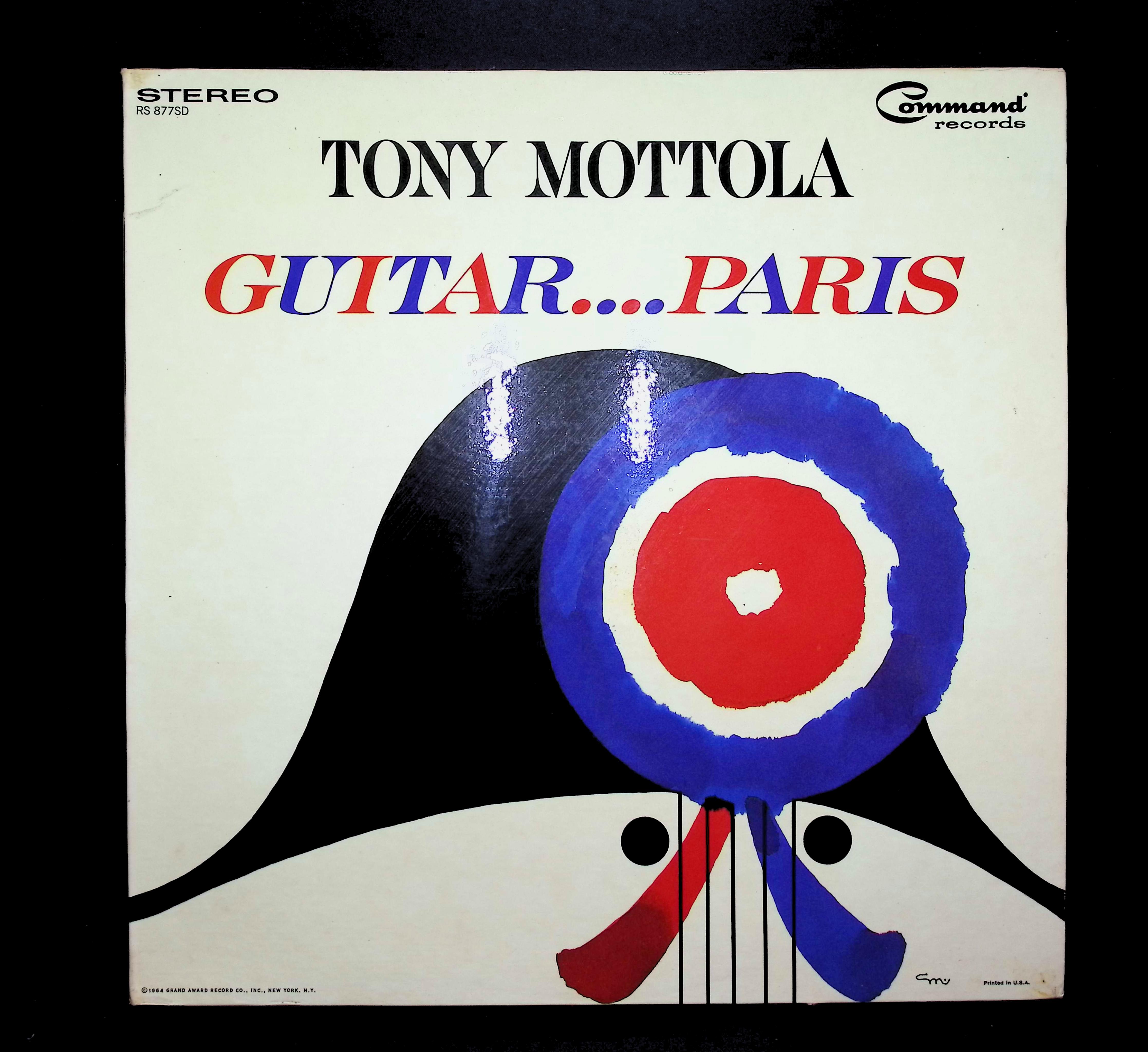 Tony Mottola Guitar....Paris 1964 LP RS 877SD Jazz