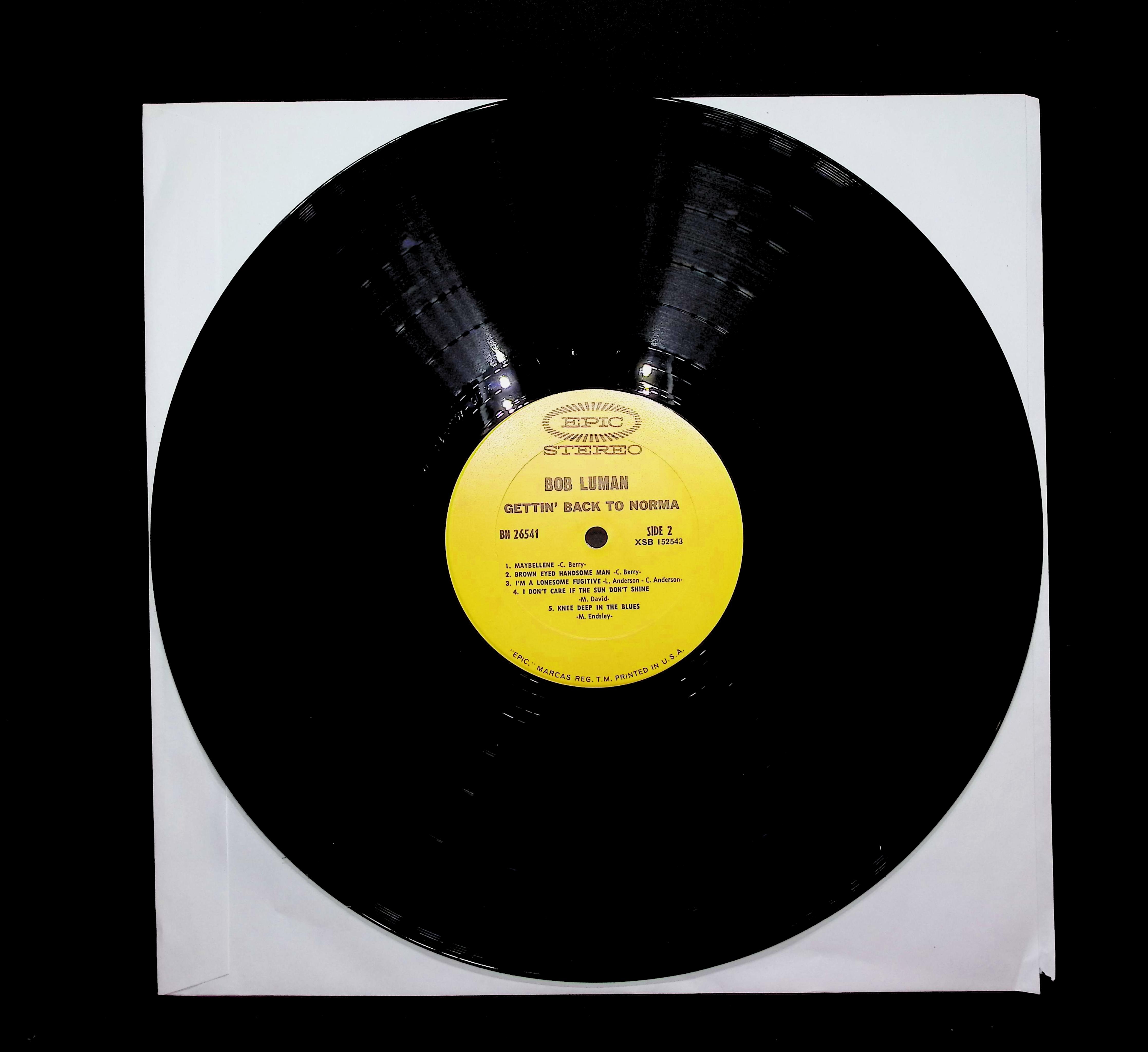 Bob Luman Gettin' Back To Norma 12" LP 1970 BN 26541 Folk, World, & Country — image 3