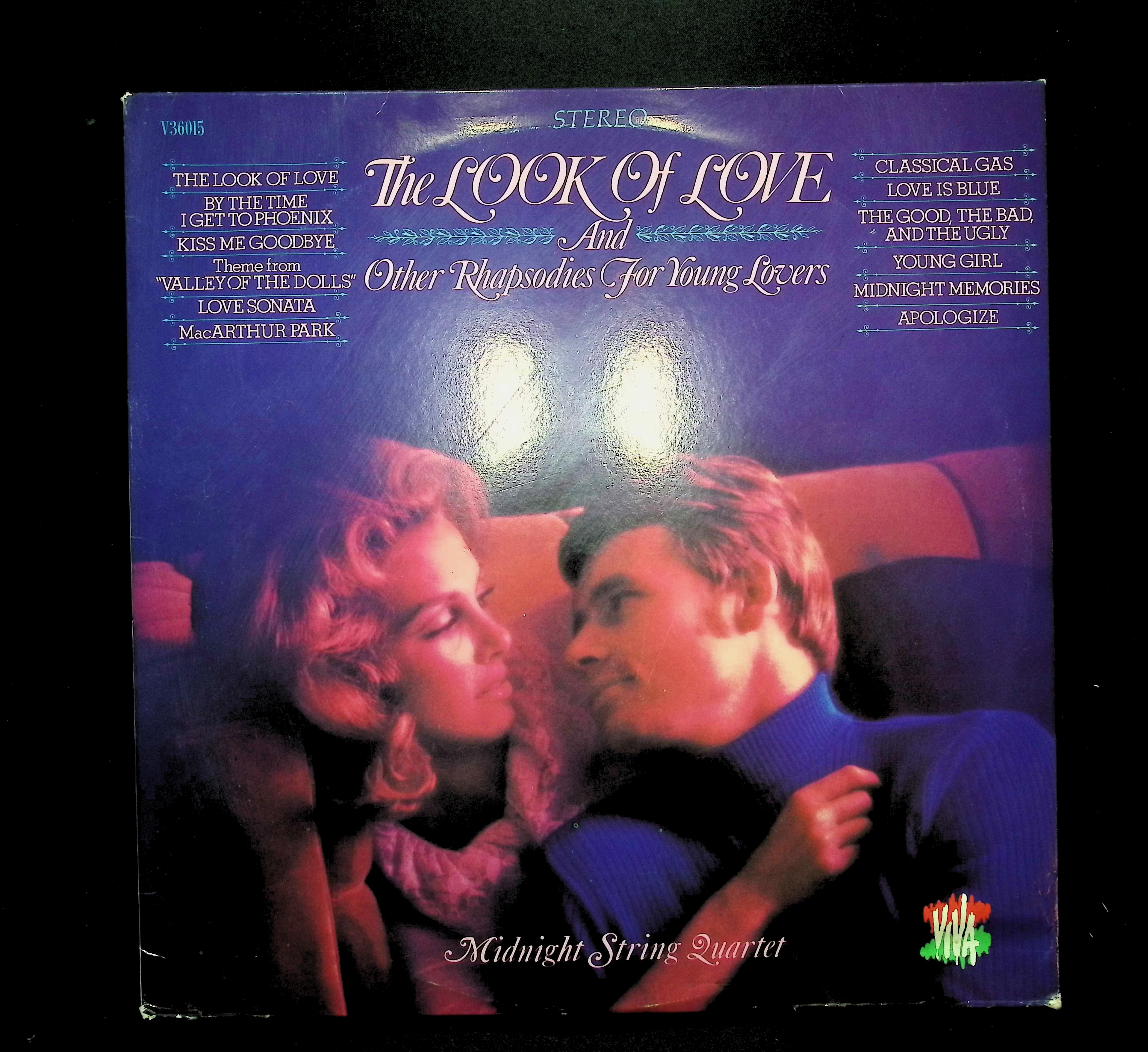 Midnight String Quartet The Look Of Love And Other Rhapsodies For Young Lovers 12" LP 1968 V-36015 Jazz