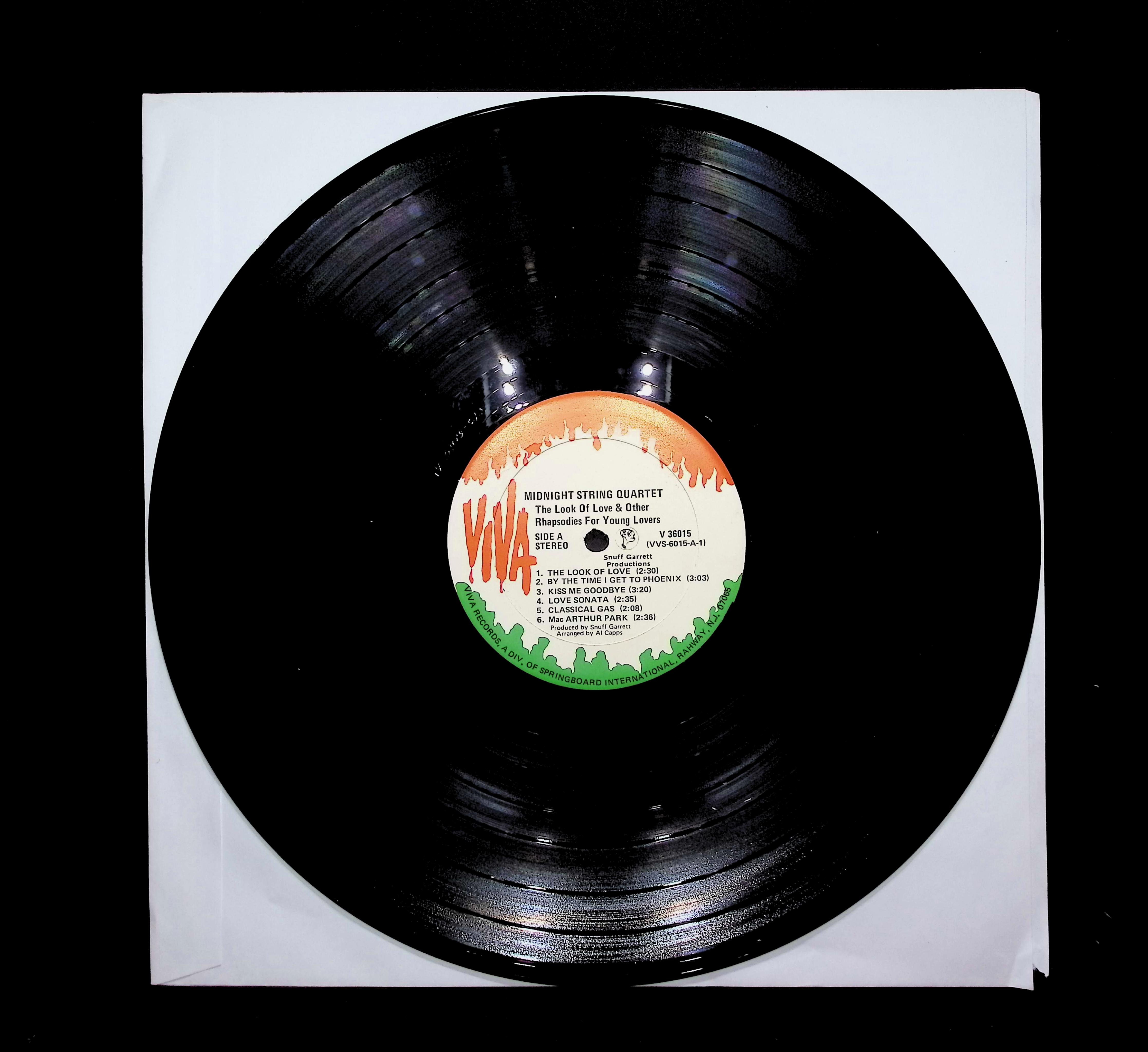 Midnight String Quartet The Look Of Love And Other Rhapsodies For Young Lovers 12" LP 1968 V-36015 Jazz — image 3