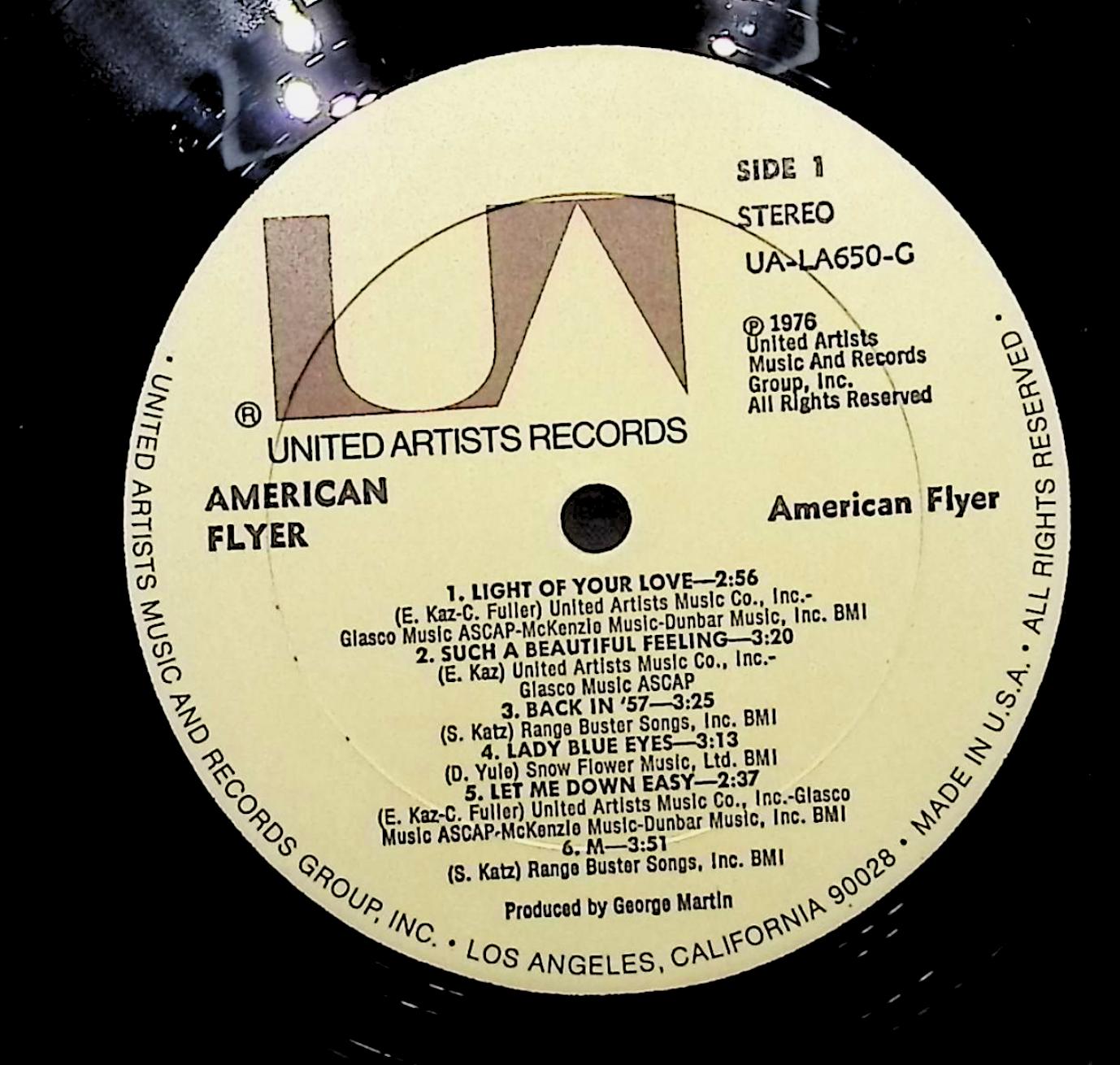American Flyer American Flyer 12" LP 1976 UA-LA650-G Rock — image 4