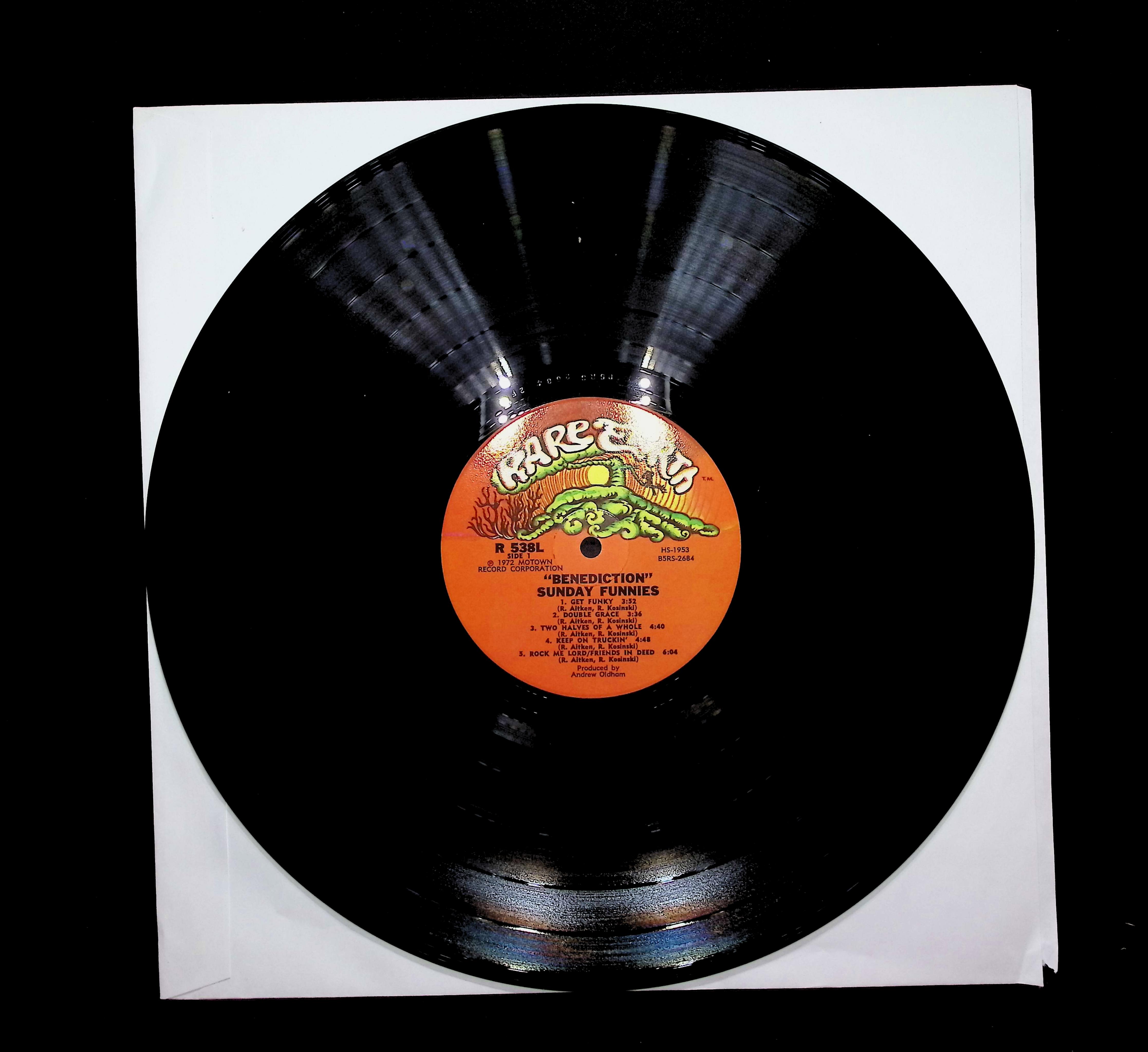 Sunday Funnies Benediction 12" LP 1972 R 538L Rock — image 3
