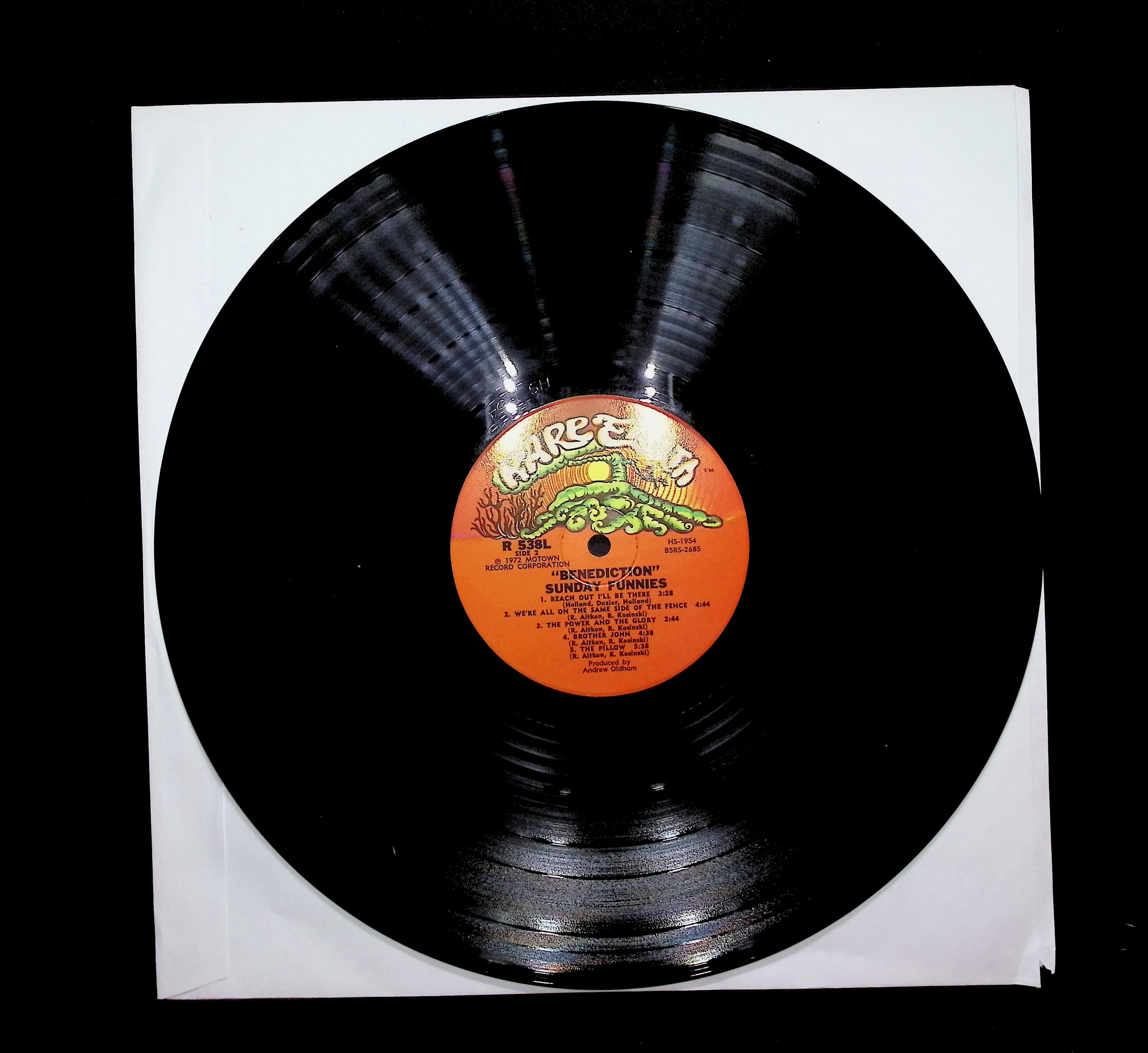 Sunday Funnies Benediction 12" LP 1972 R 538L Rock — image 5