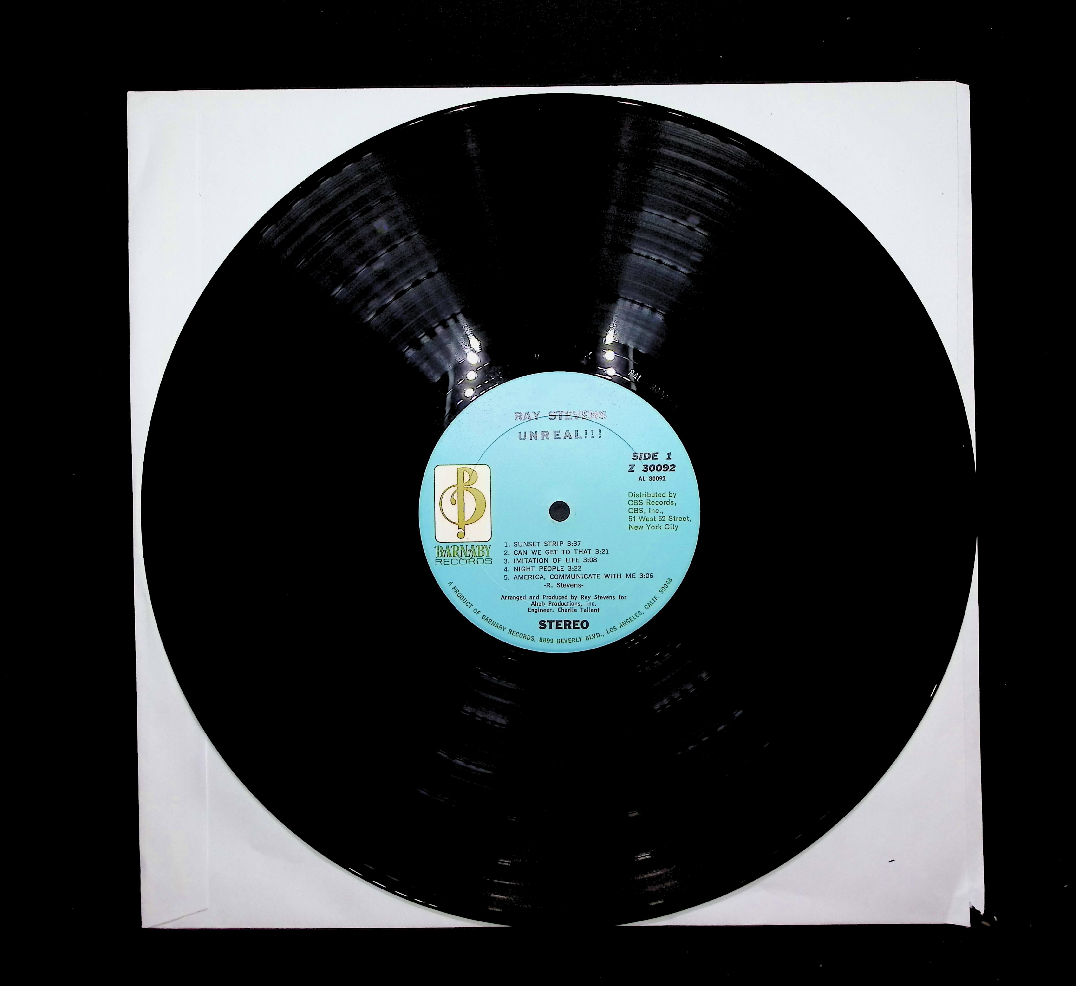 Ray Stevens Unreal!!! 12" LP 1970 Z 30092 Rock — image 5