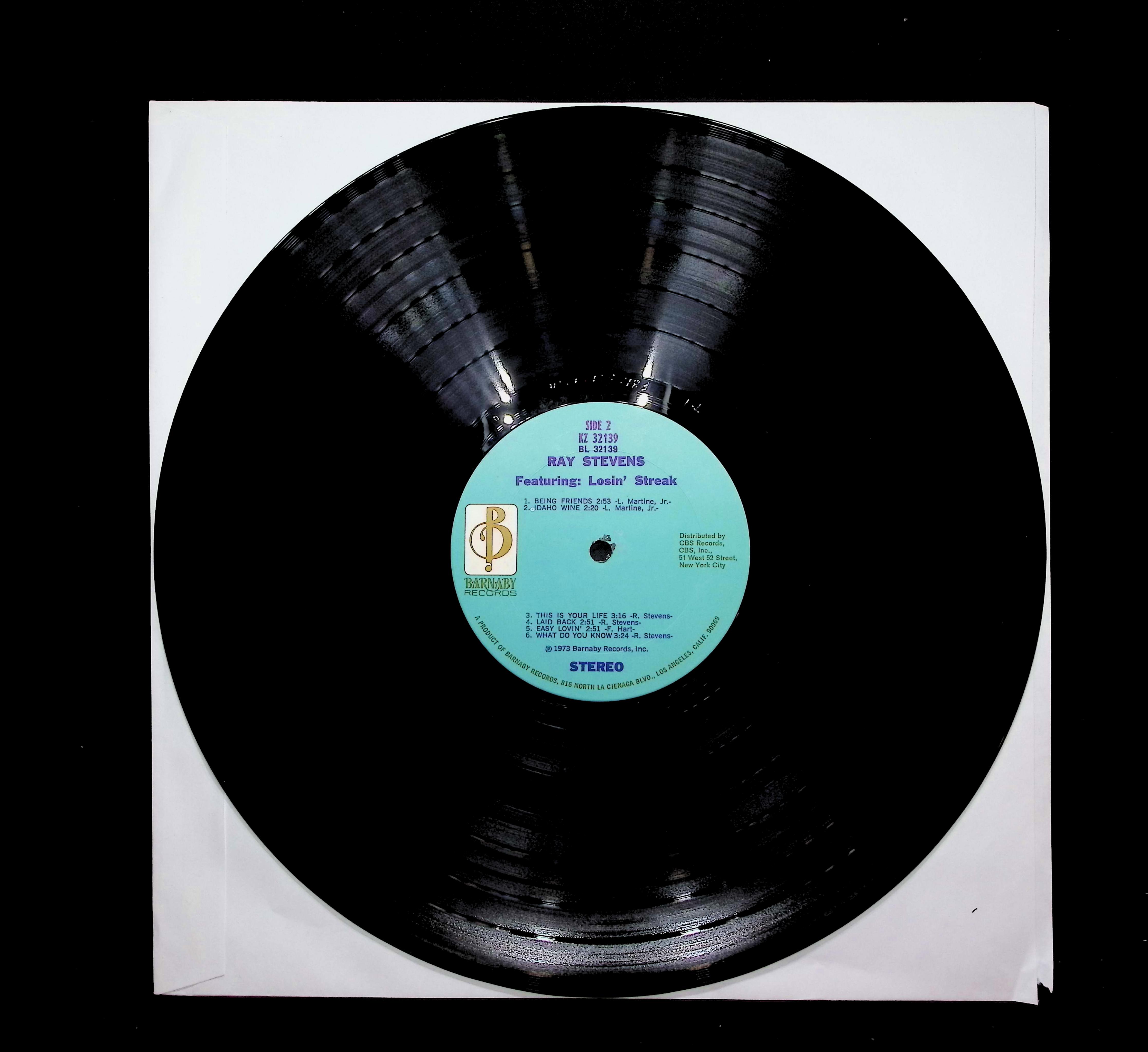 Ray Stevens Ray Stevens Featuring Losin' Streak 12" LP 1973 KZ 32139 Pop — image 3
