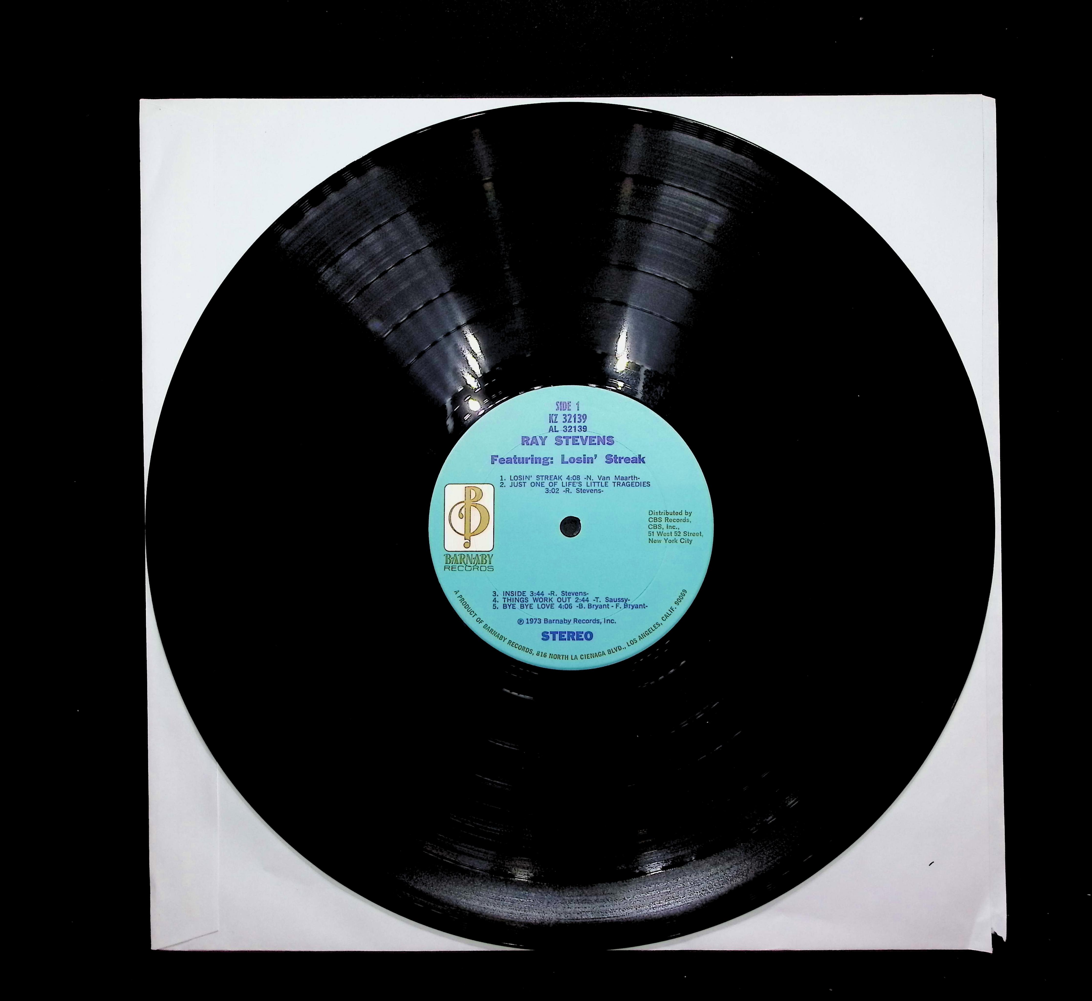 Ray Stevens Ray Stevens Featuring Losin' Streak 12" LP 1973 KZ 32139 Pop — image 5