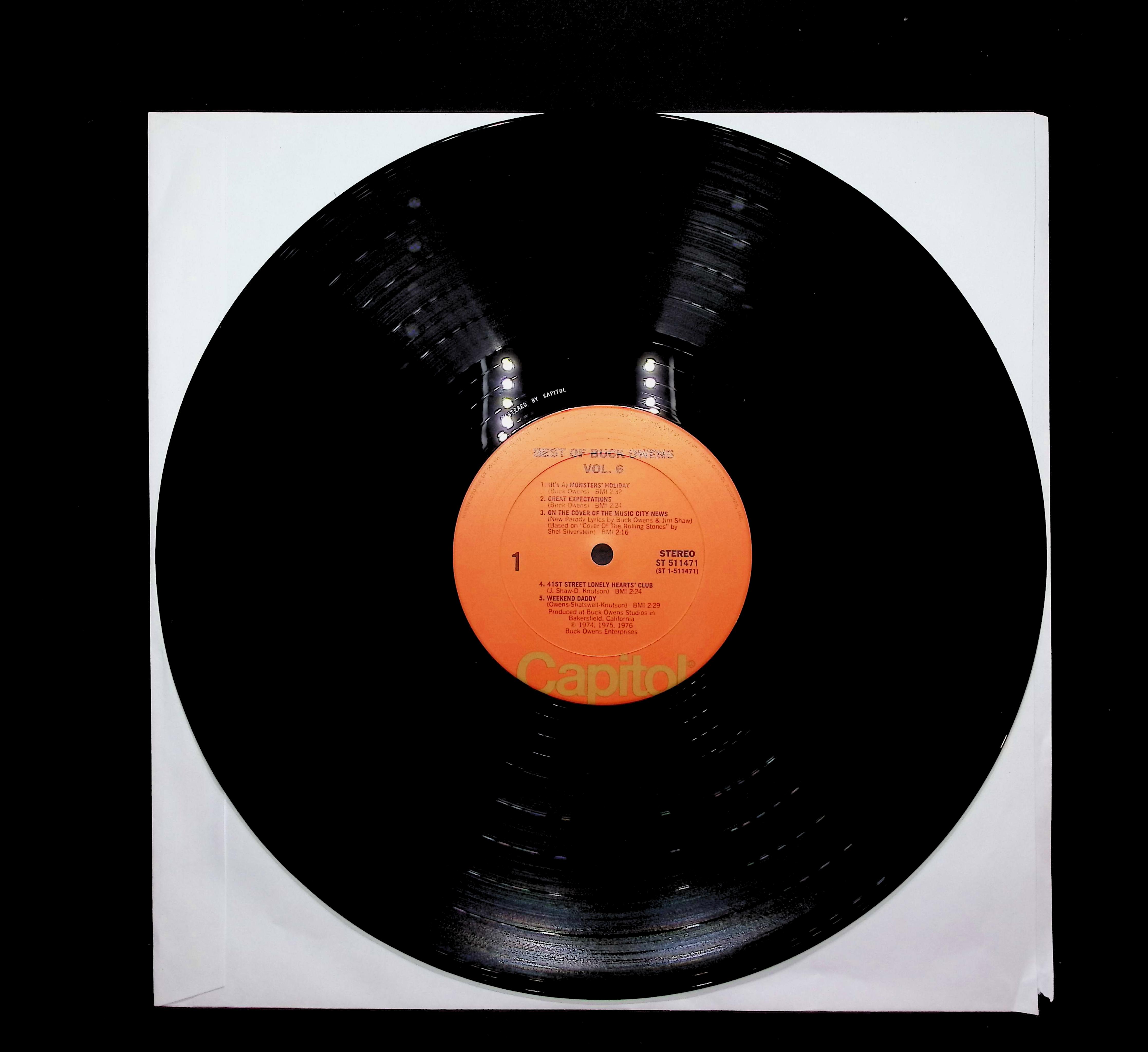 Buck Owens Best Of Buck Owens Vol. 6 12" LP 1976 ST-511471 Folk, World, & Country — image 3
