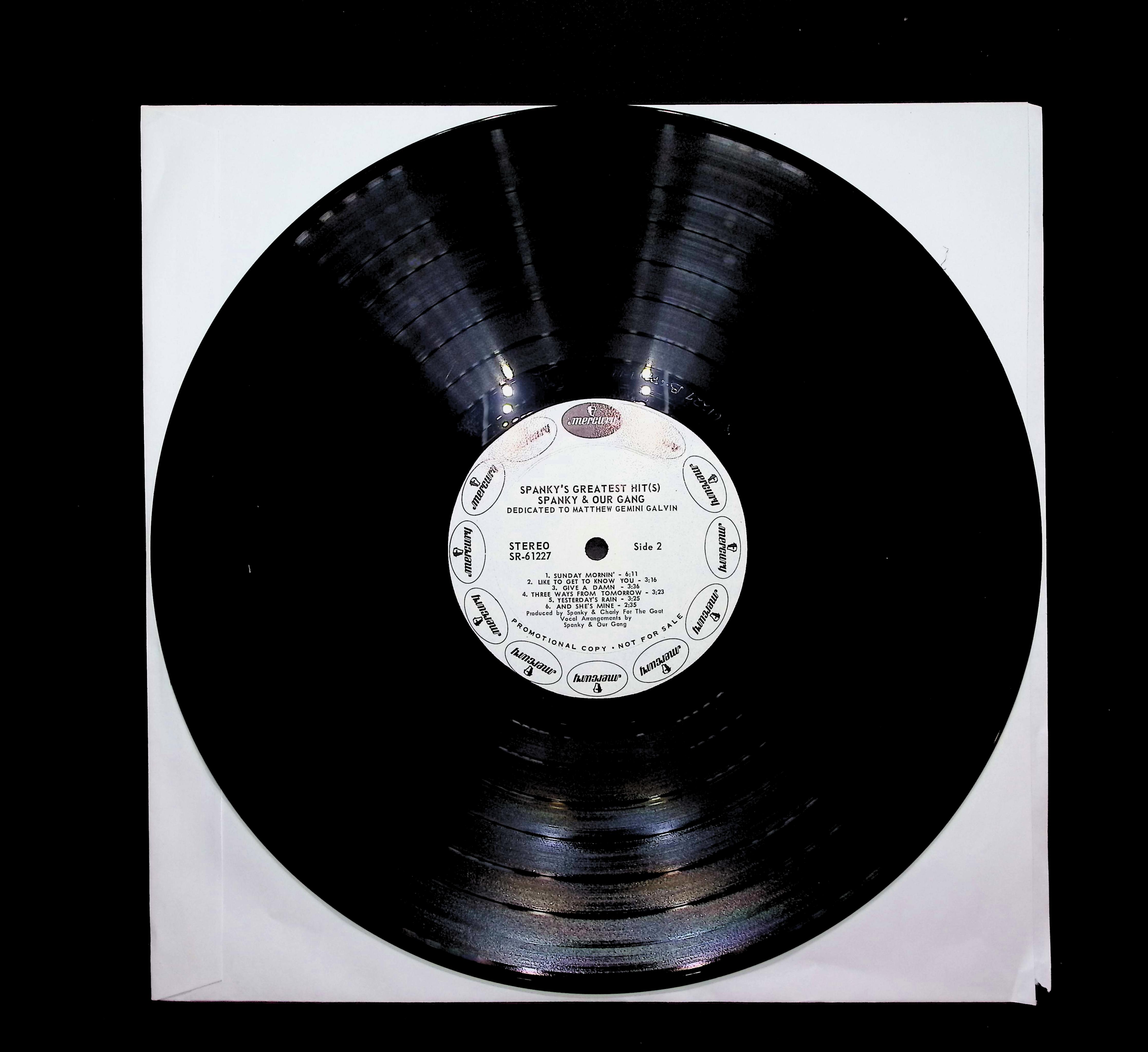 Spanky & Our Gang Spanky's Greatest Hit(s) 12" LP 1969 SR 61227 Rock — image 3