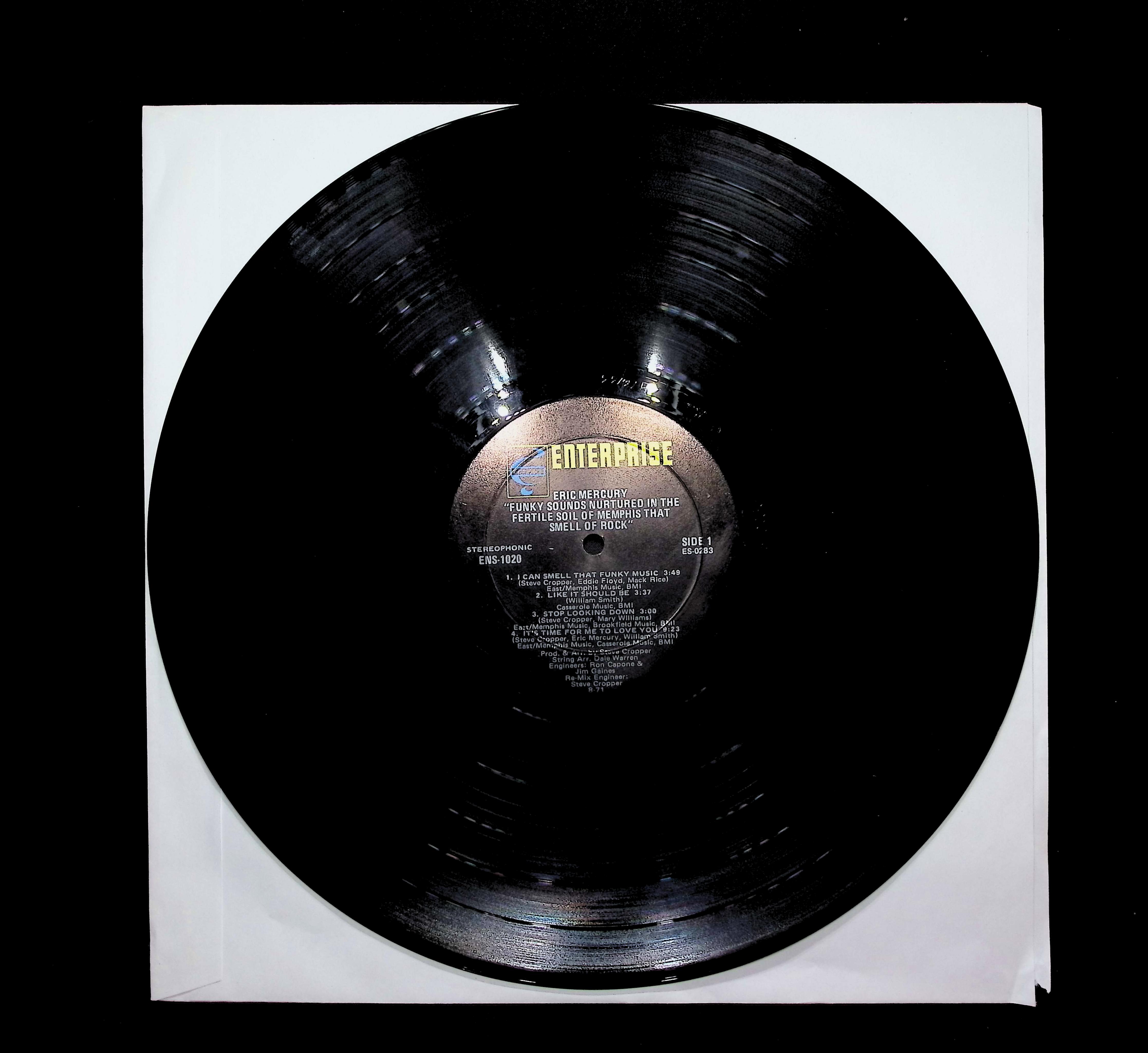 Eric Mercury Funky Sounds Nurtured In The Fertile Soil Of Memphis That Smell Of Rock 12" LP 1971 ENS 1020 Funk / Soul — image 3