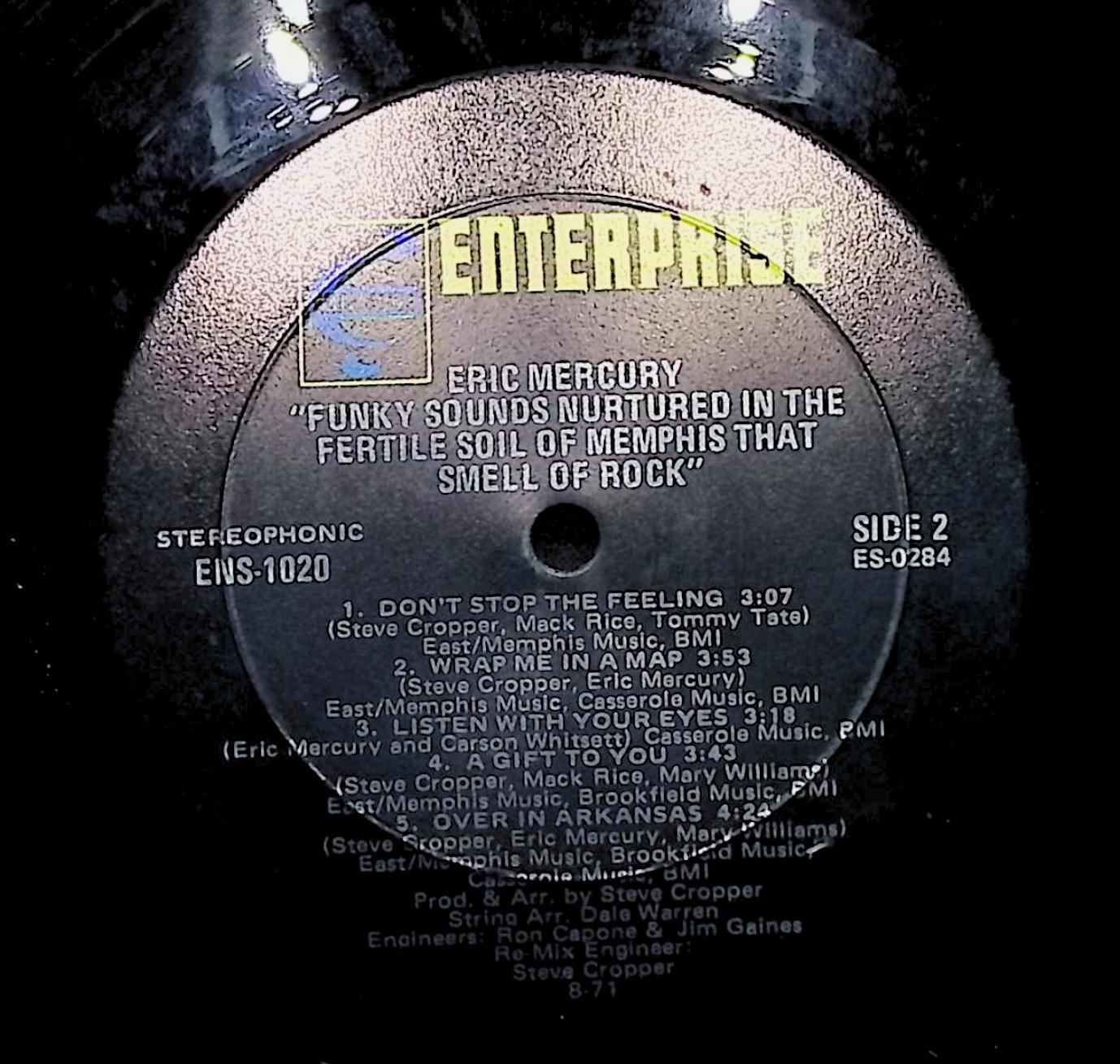 Eric Mercury Funky Sounds Nurtured In The Fertile Soil Of Memphis That Smell Of Rock 12" LP 1971 ENS 1020 Funk / Soul — image 4
