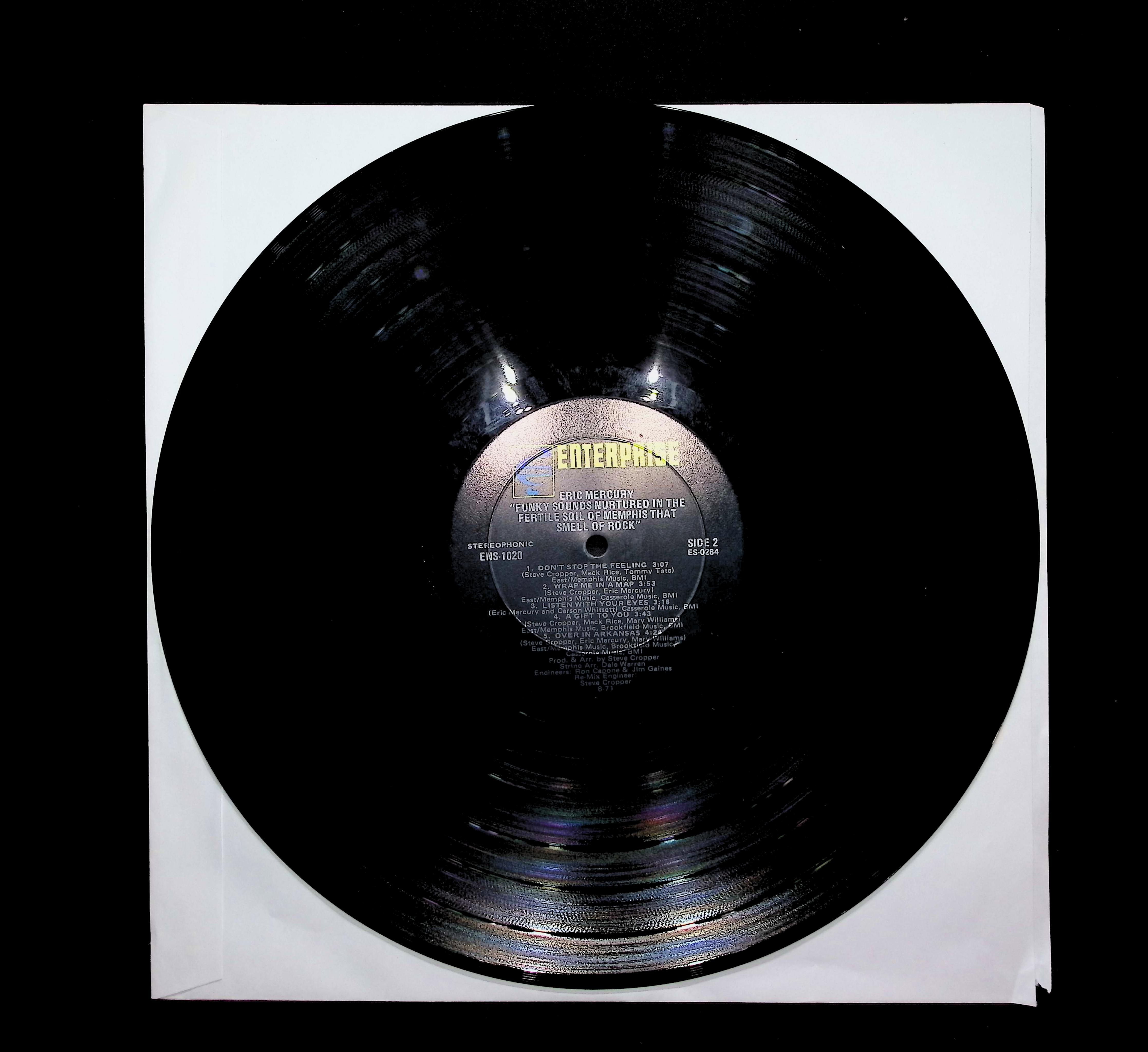 Eric Mercury Funky Sounds Nurtured In The Fertile Soil Of Memphis That Smell Of Rock 12" LP 1971 ENS 1020 Funk / Soul — image 5