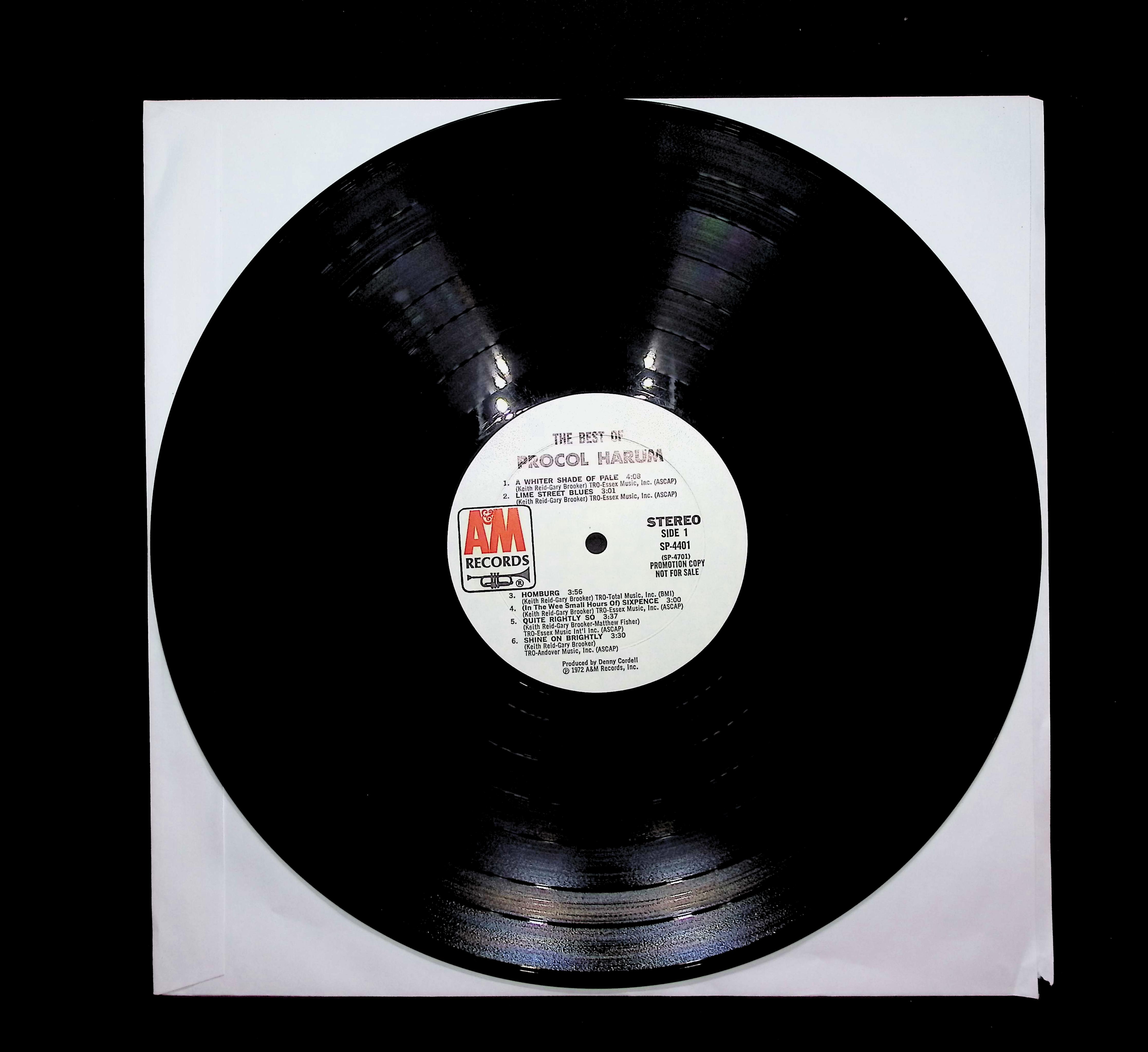 Procol Harum The Best Of Procol Harum 12" LP 0 A&M Records Rock — image 3