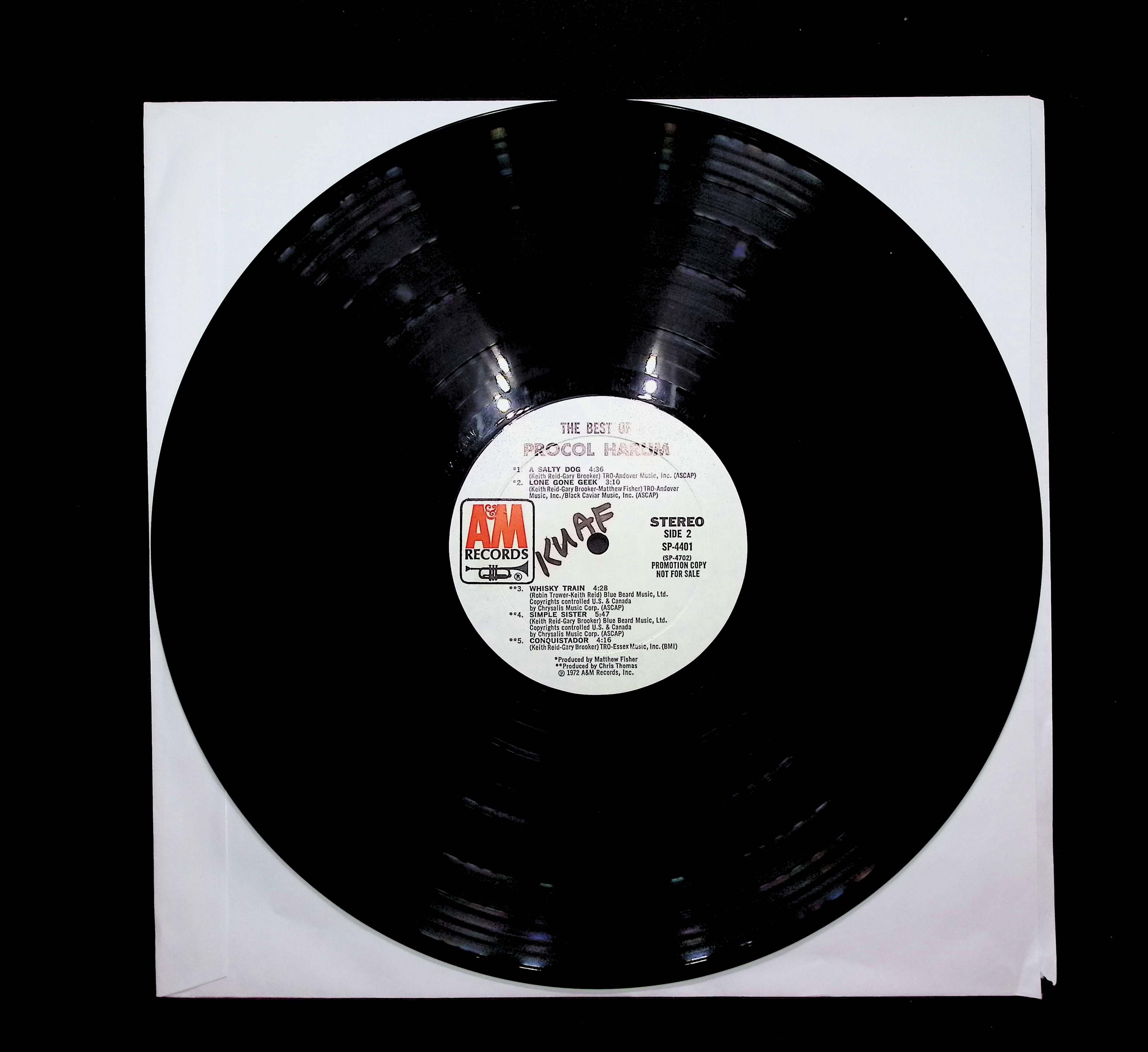 Procol Harum The Best Of Procol Harum 12" LP 0 A&M Records Rock — image 5