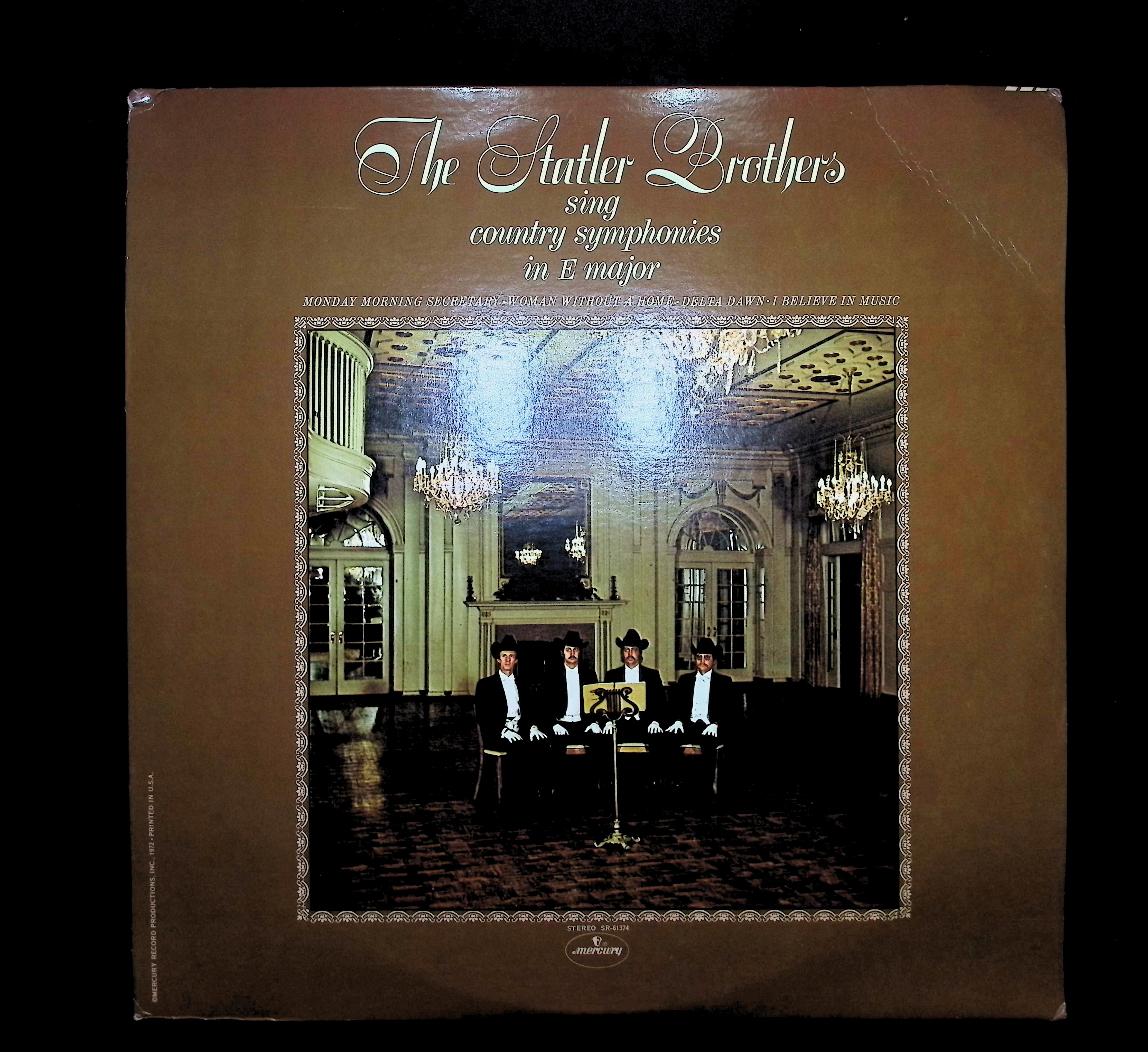 The Statler Brothers Sing Country Symphonies In E Major 12" LP 1972 SR-61374 Folk, World, & Country
