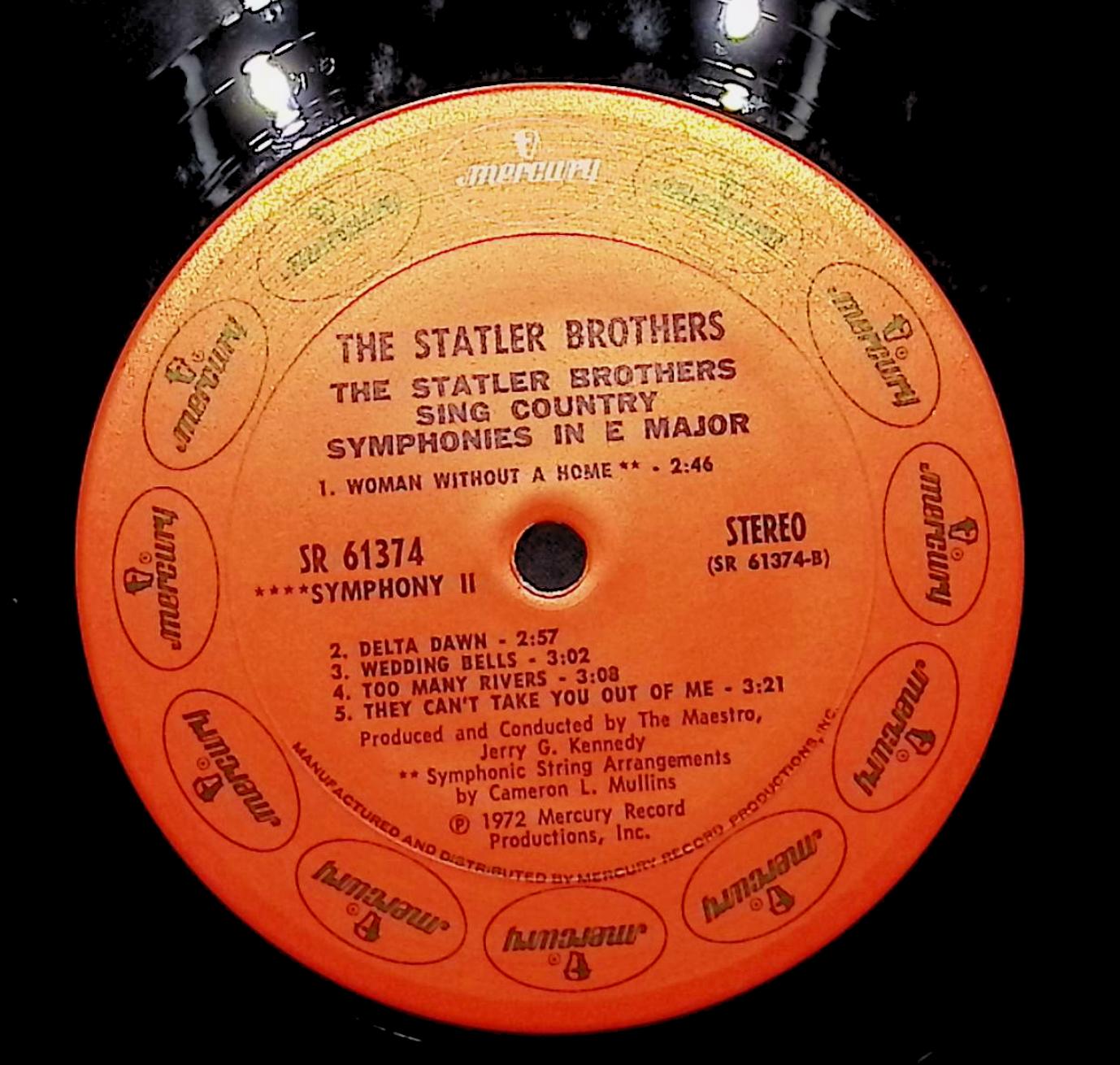 The Statler Brothers Sing Country Symphonies In E Major 12" LP 1972 SR-61374 Folk, World, & Country — image 4
