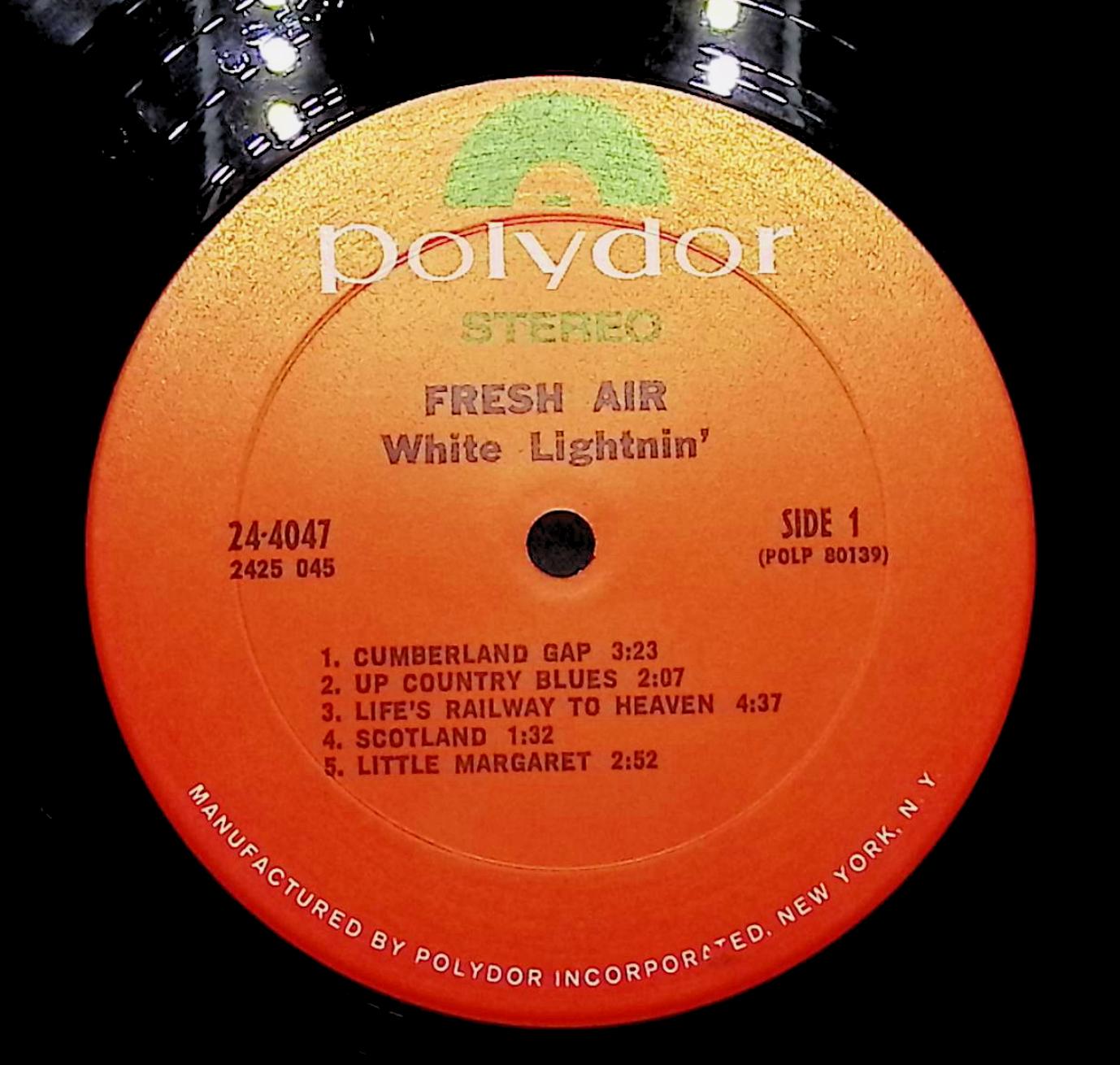 White Lightnin' Fresh Air 12" LP 1970 Polydor Rock — image 2