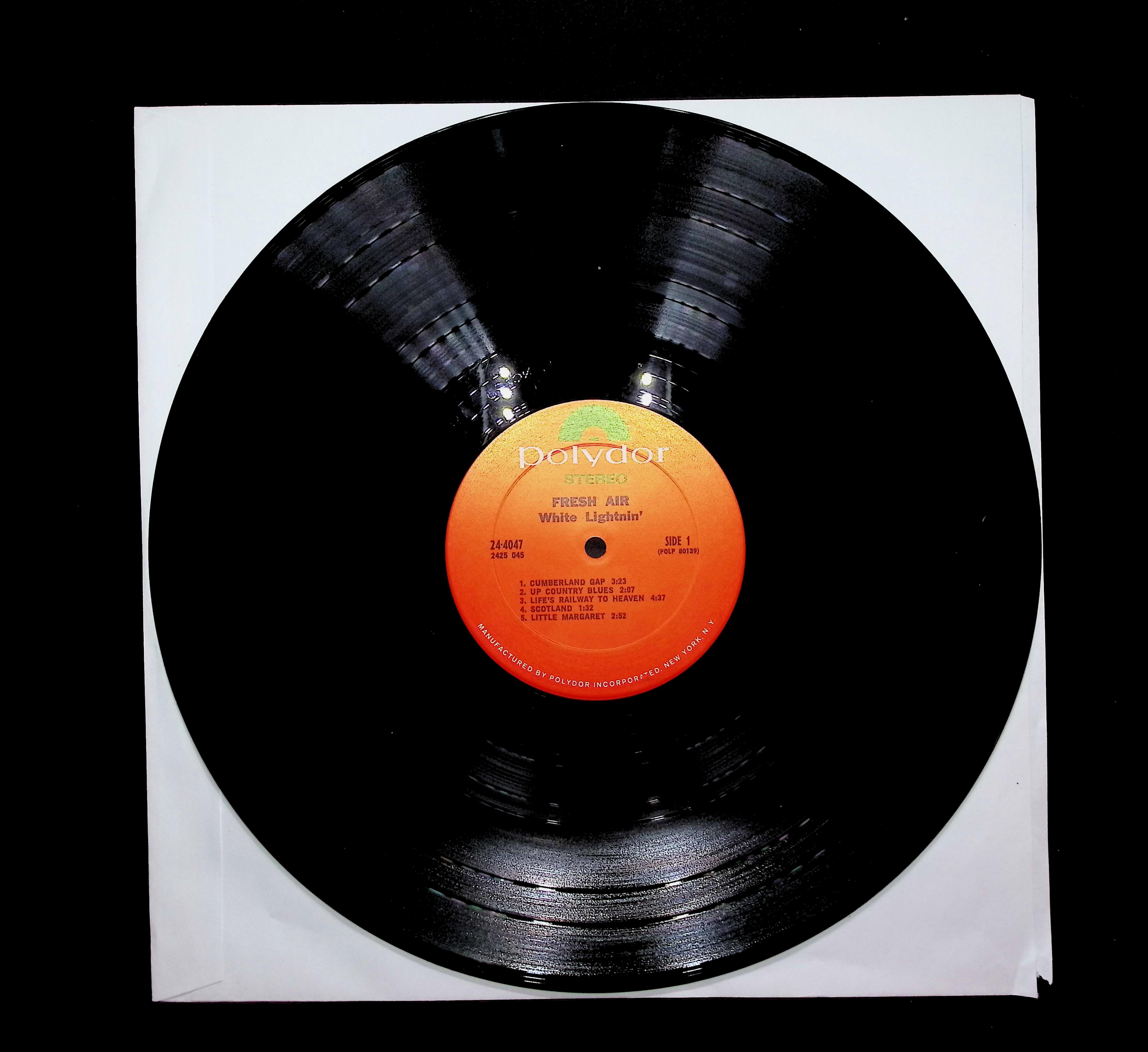 White Lightnin' Fresh Air 12" LP 1970 Polydor Rock — image 3
