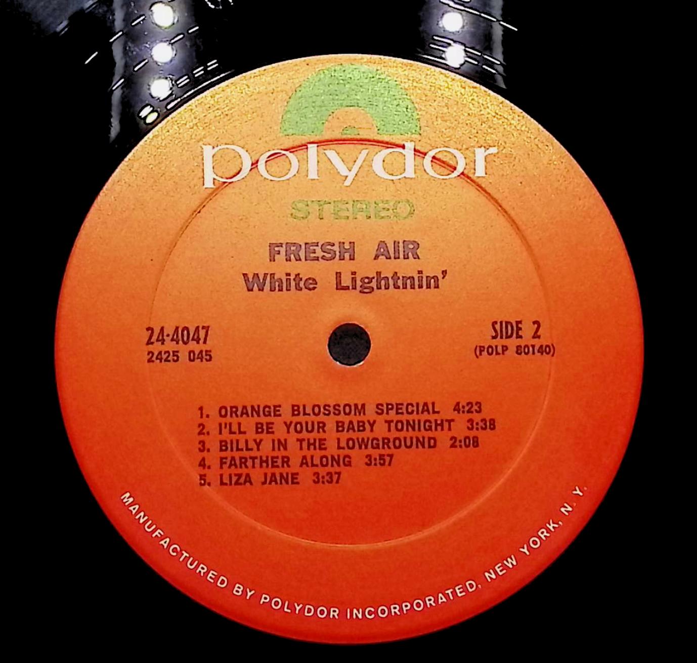 White Lightnin' Fresh Air 12" LP 1970 Polydor Rock — image 4