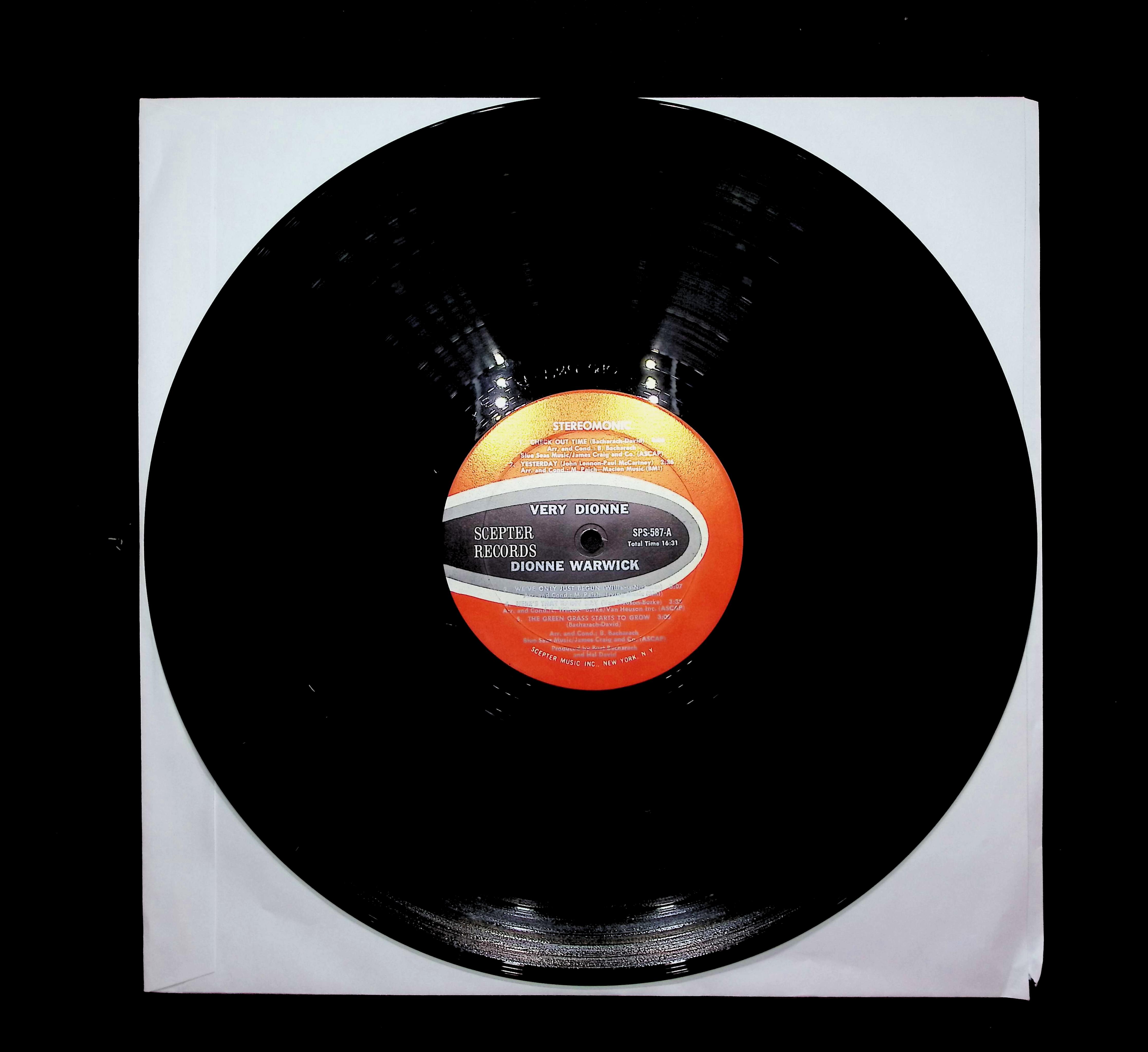 Dionne Warwick Very Dionne 12" LP 1970 SPS 587 Funk / Soul — image 5