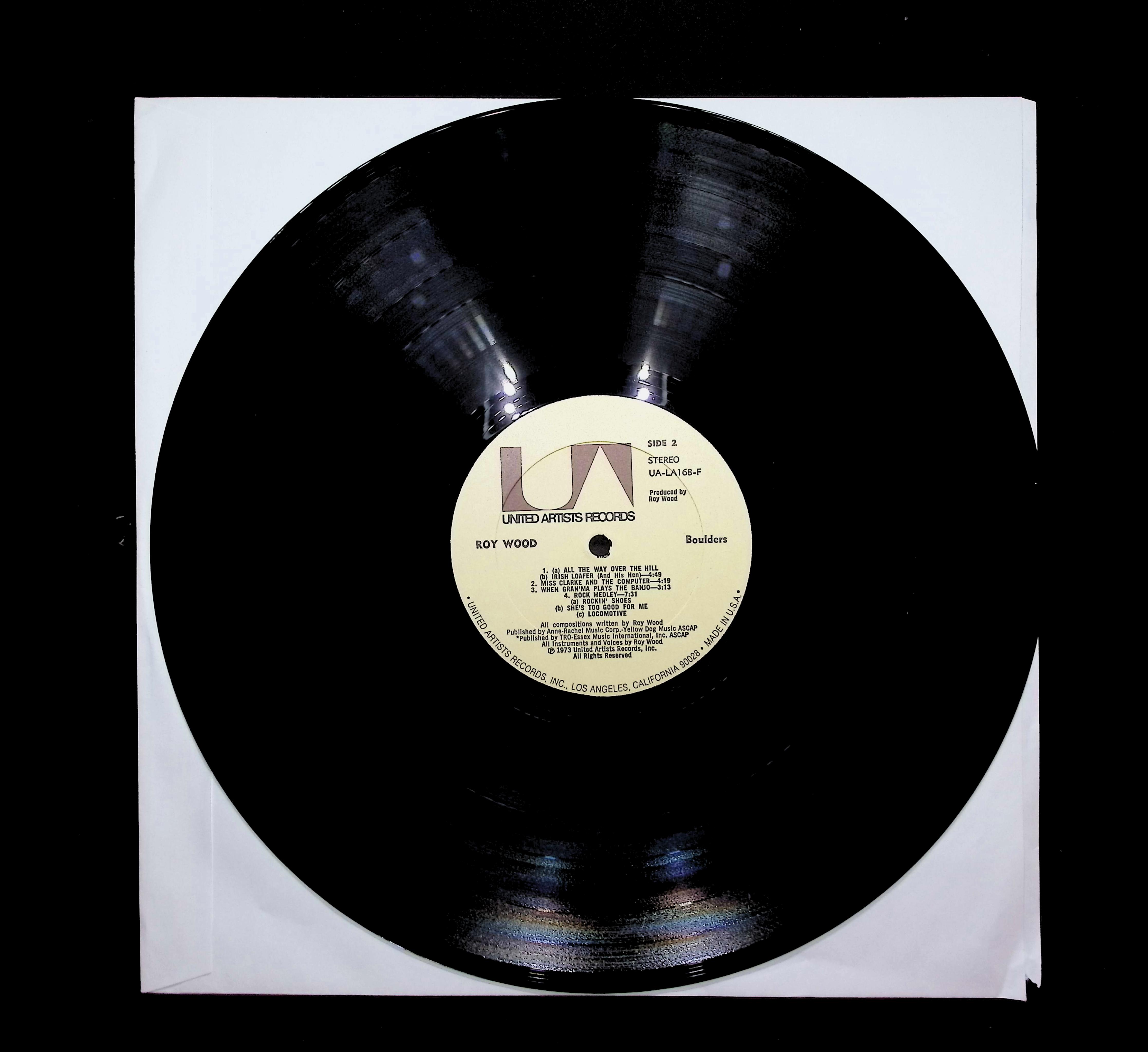 Roy Wood Boulders 12" LP 1973 UA-LA168-F Rock — image 5