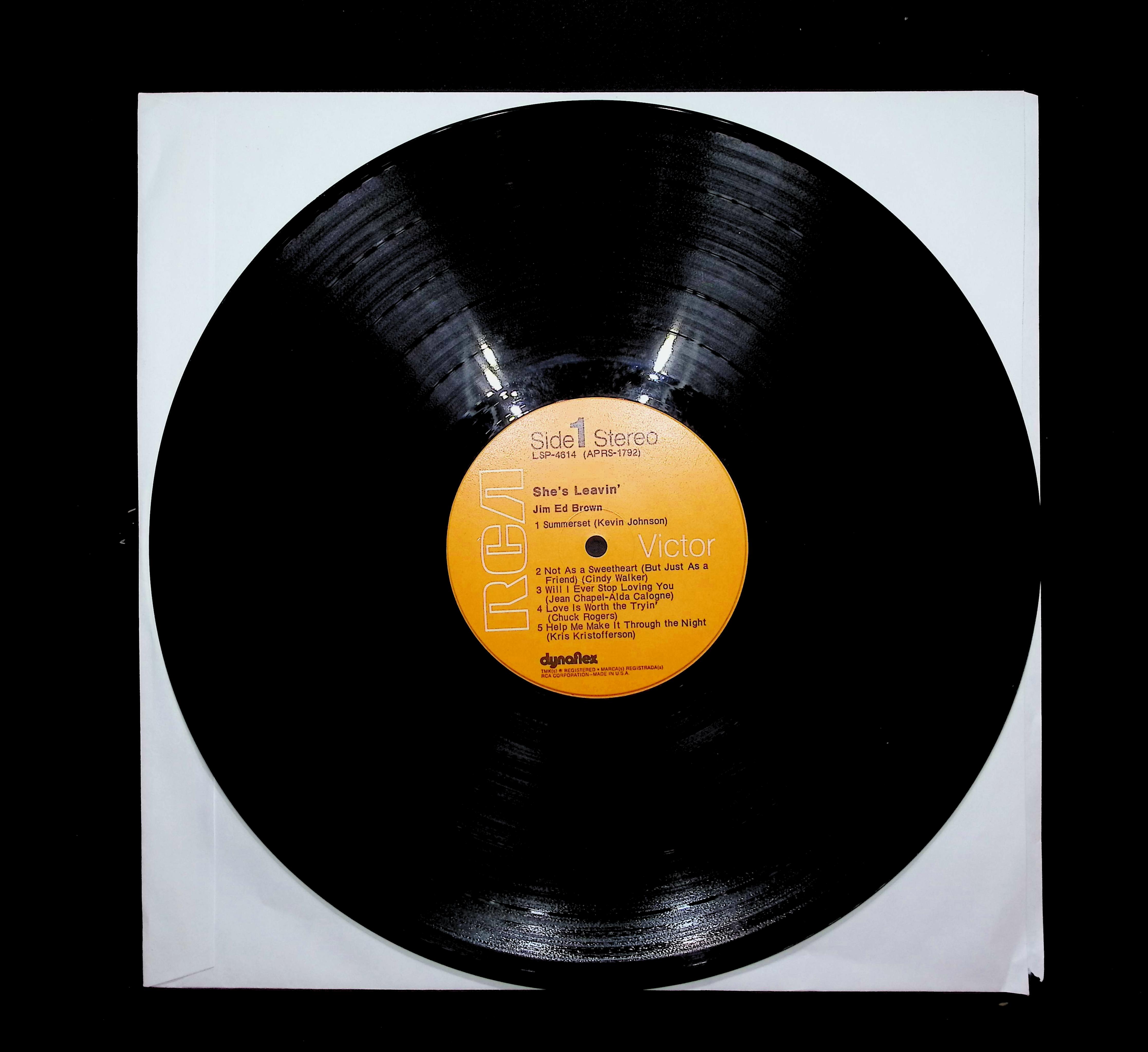 Jim Ed Brown She's Leavin' 12" LP 1971 LSP-4614 Folk, World, & Country — image 5